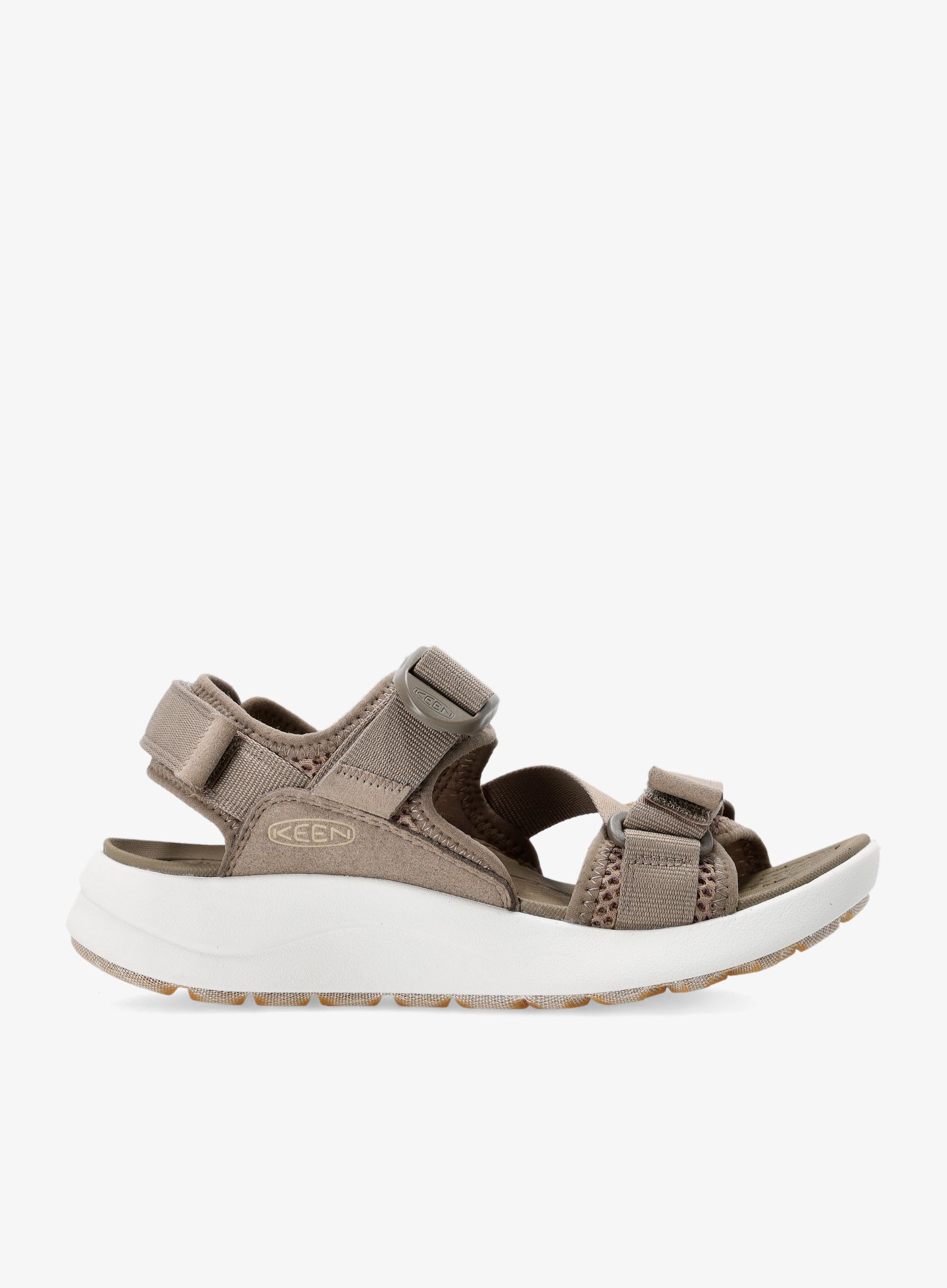 Ženski pohodniški sandali Keen Elle Sport Backstrap - brindle/star white