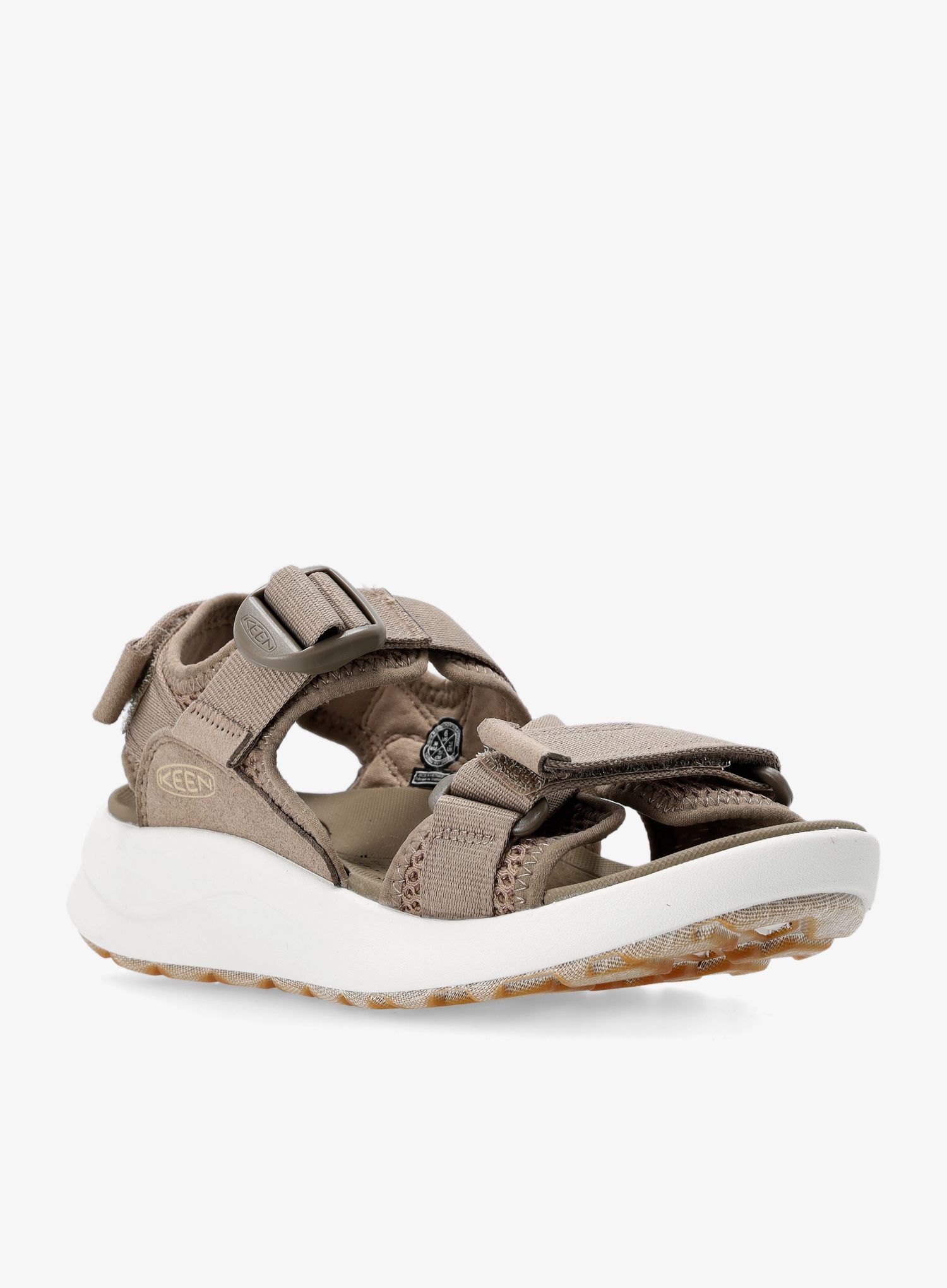 Ženski pohodniški sandali Keen Elle Sport Backstrap - brindle/star white