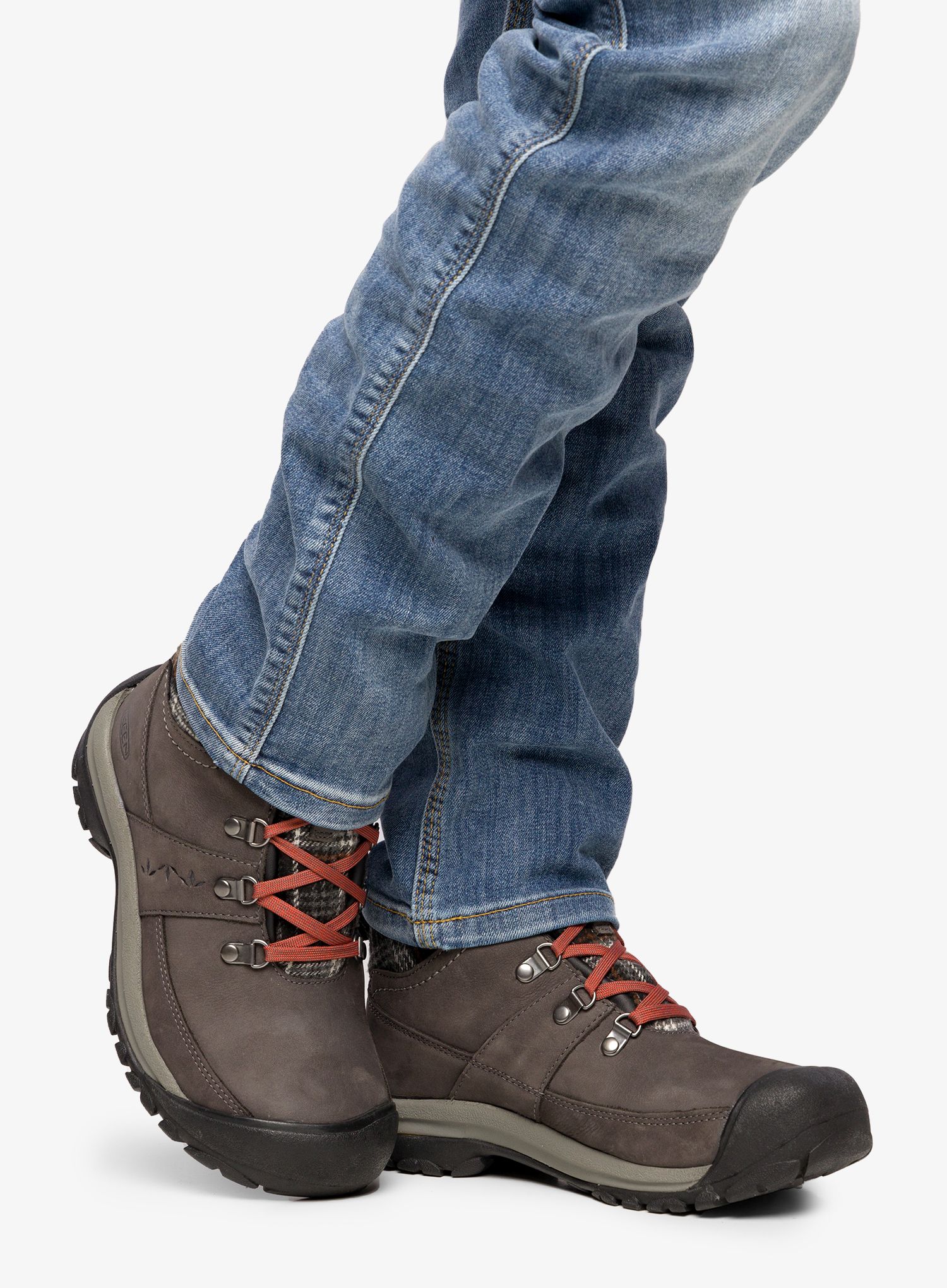 Ženski pohodniški čevlji Keen Kaci III Winter Mid WP - magnet/black plaid