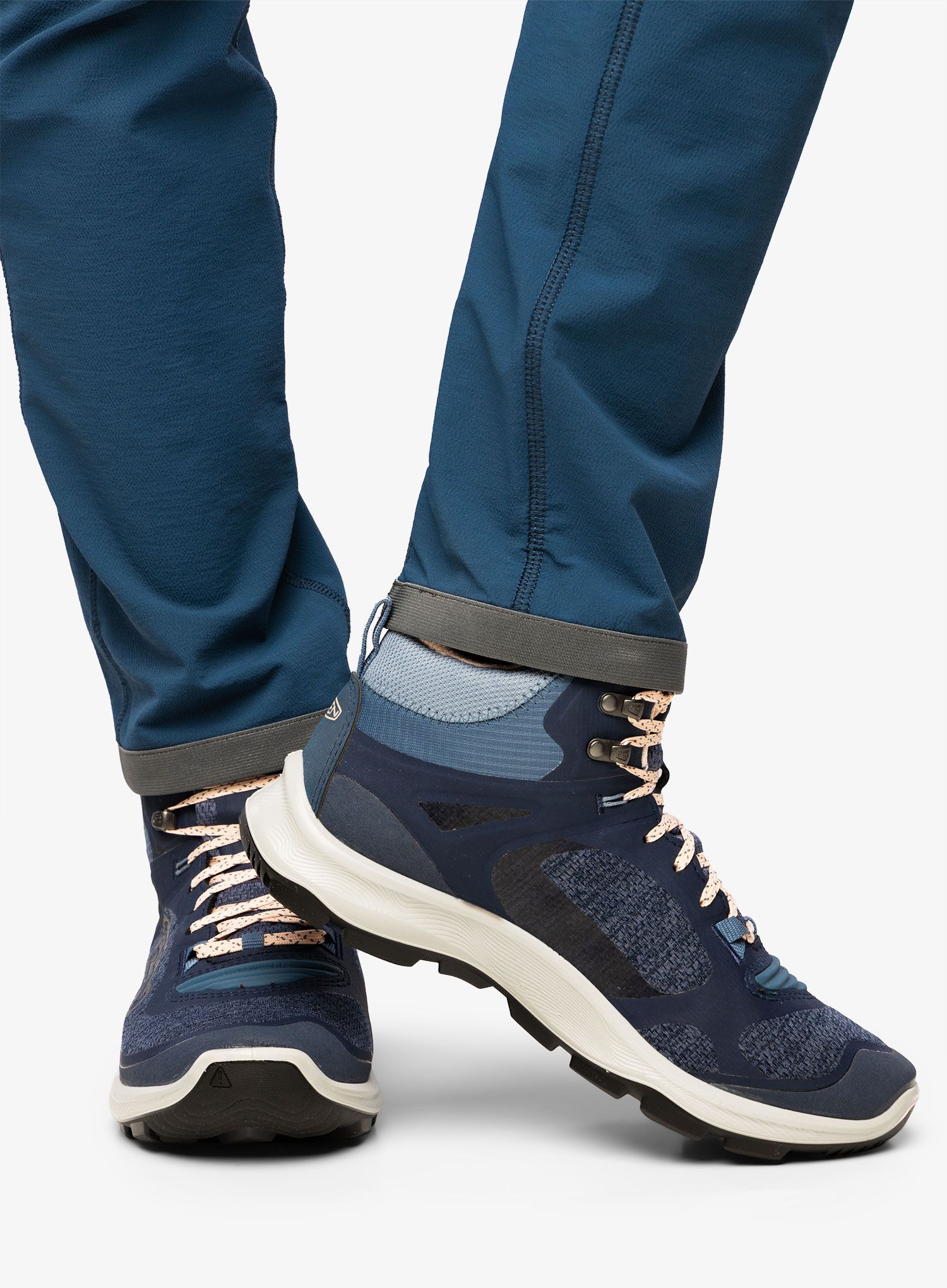Ženski pohodniški čevlji Keen Terradora Flex Mid WP - vintage indigo/peachy keen