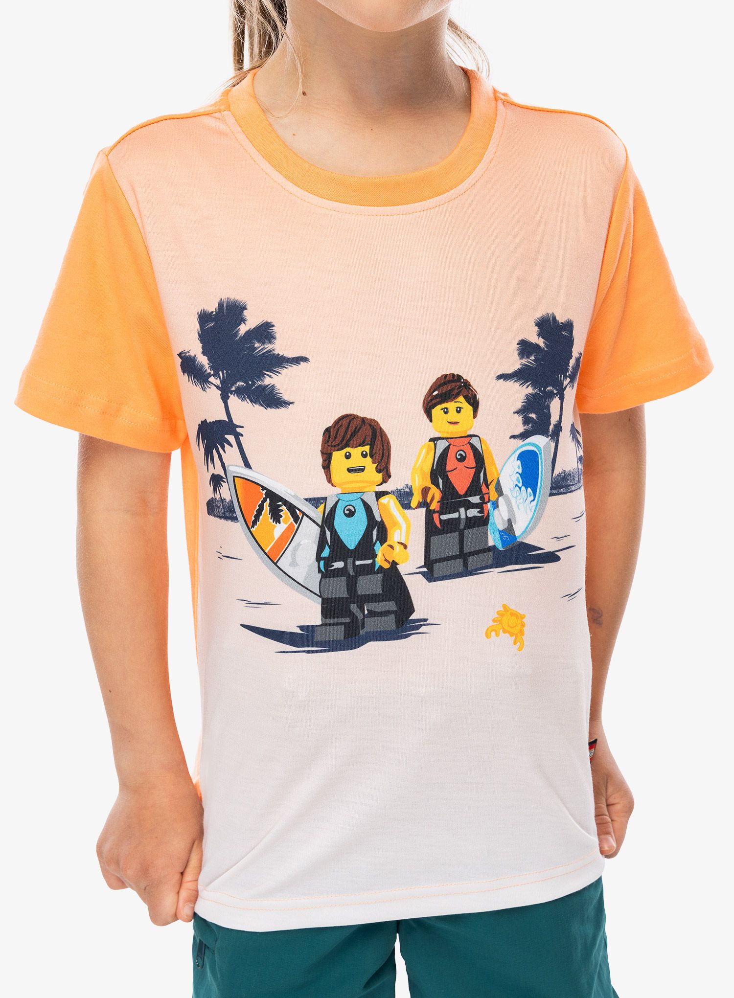 Otroška majica LEGO LW Tano 309 - peach orange
