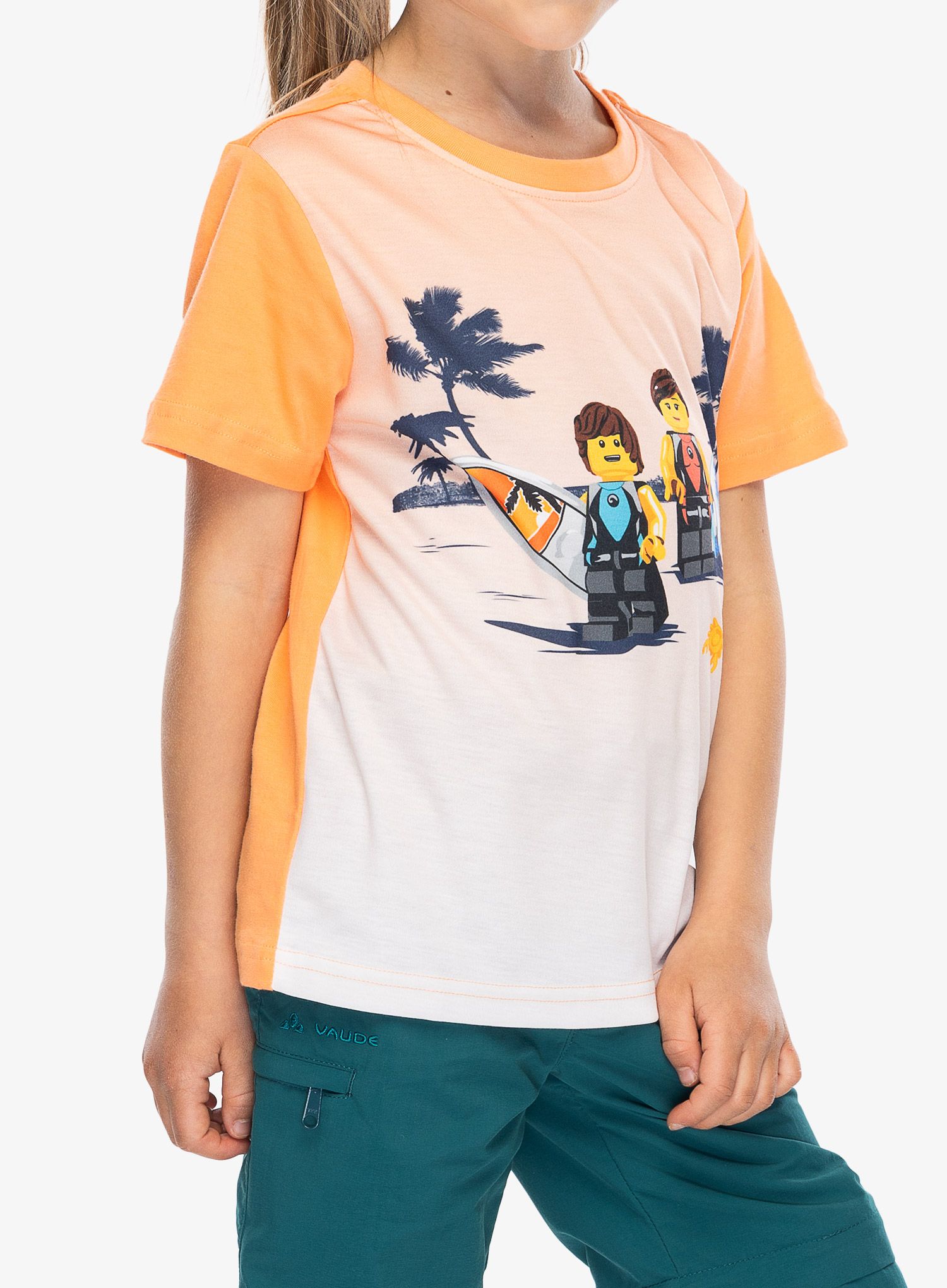 Otroška majica LEGO LW Tano 309 - peach orange
