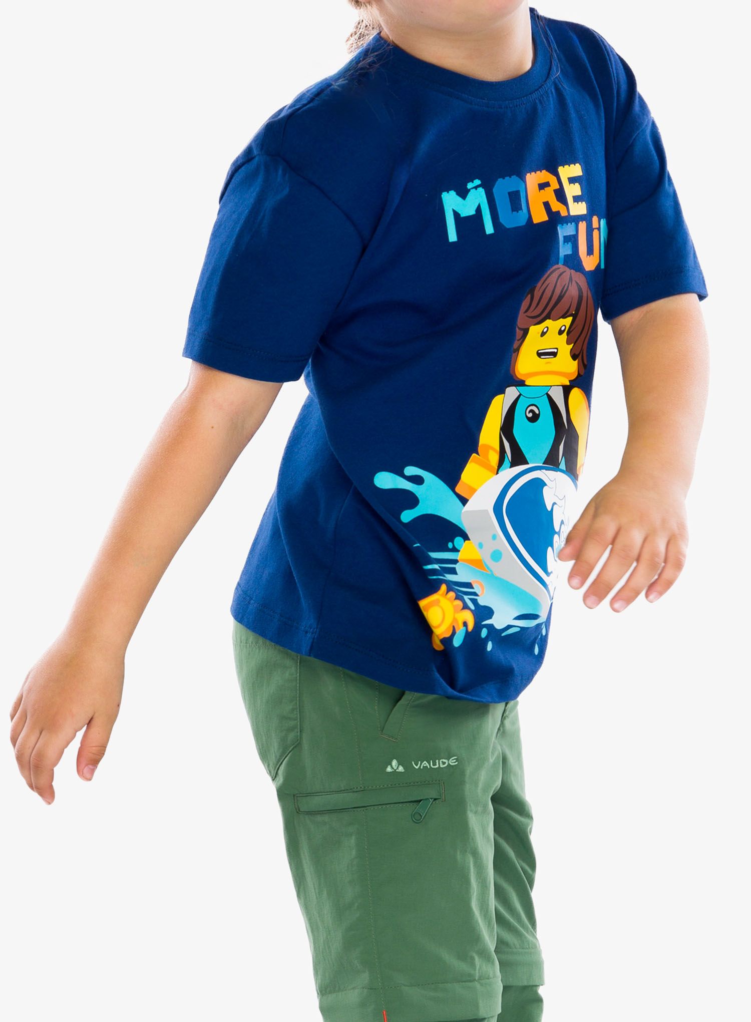 Otroška majica LEGO LW Tano 317 - dark blue