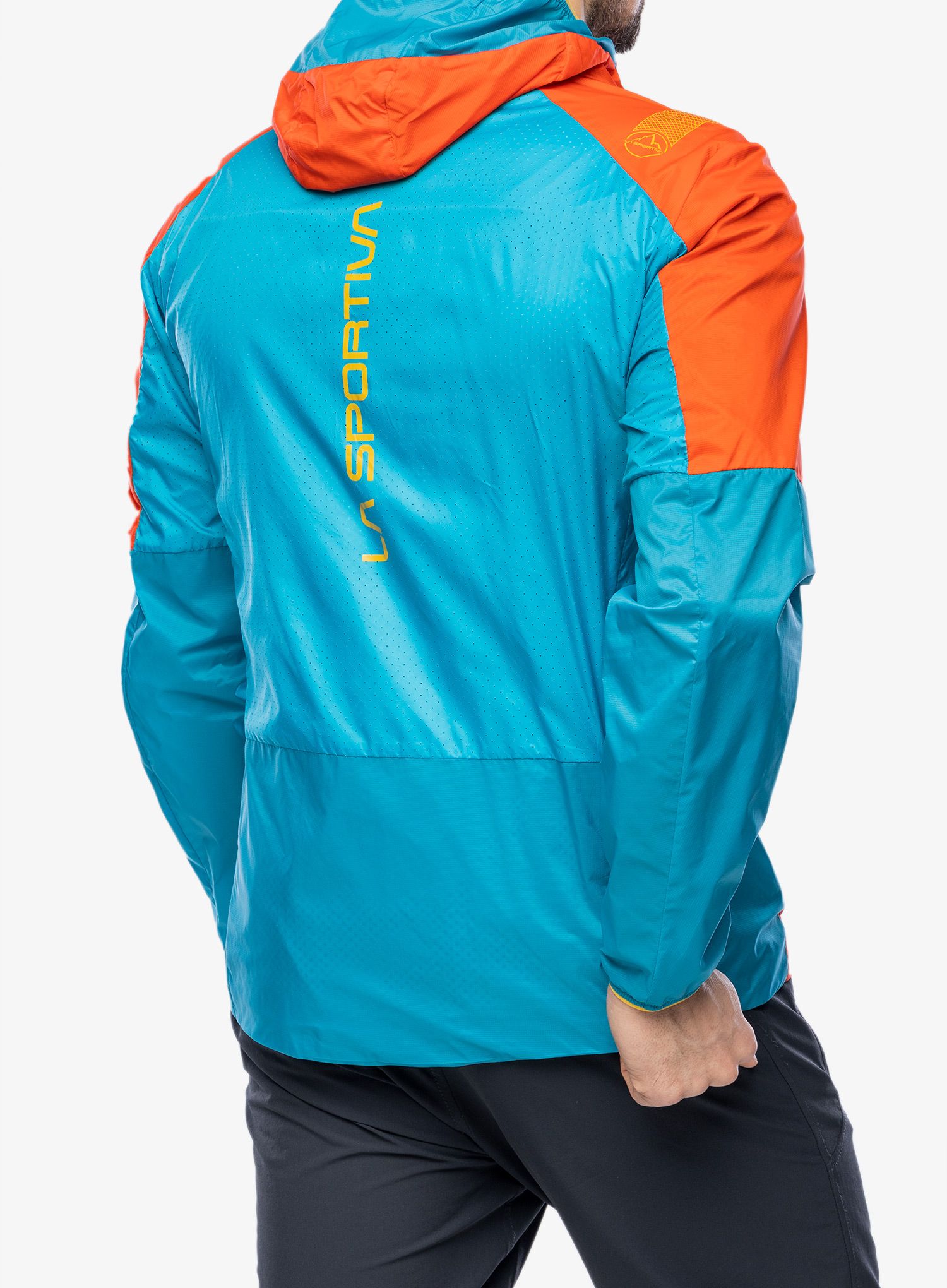 Jakna La Sportiva Across Lite Jacket - cherry tomato/tropic blue