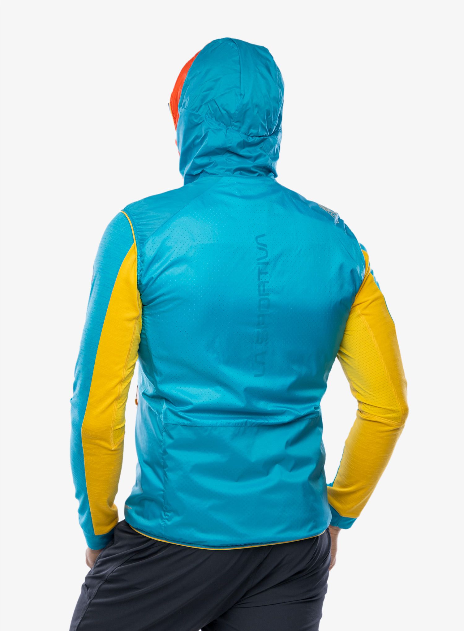 Brezrokavnik La Sportiva Across Lite Vest - cherry tomato/tropic blue