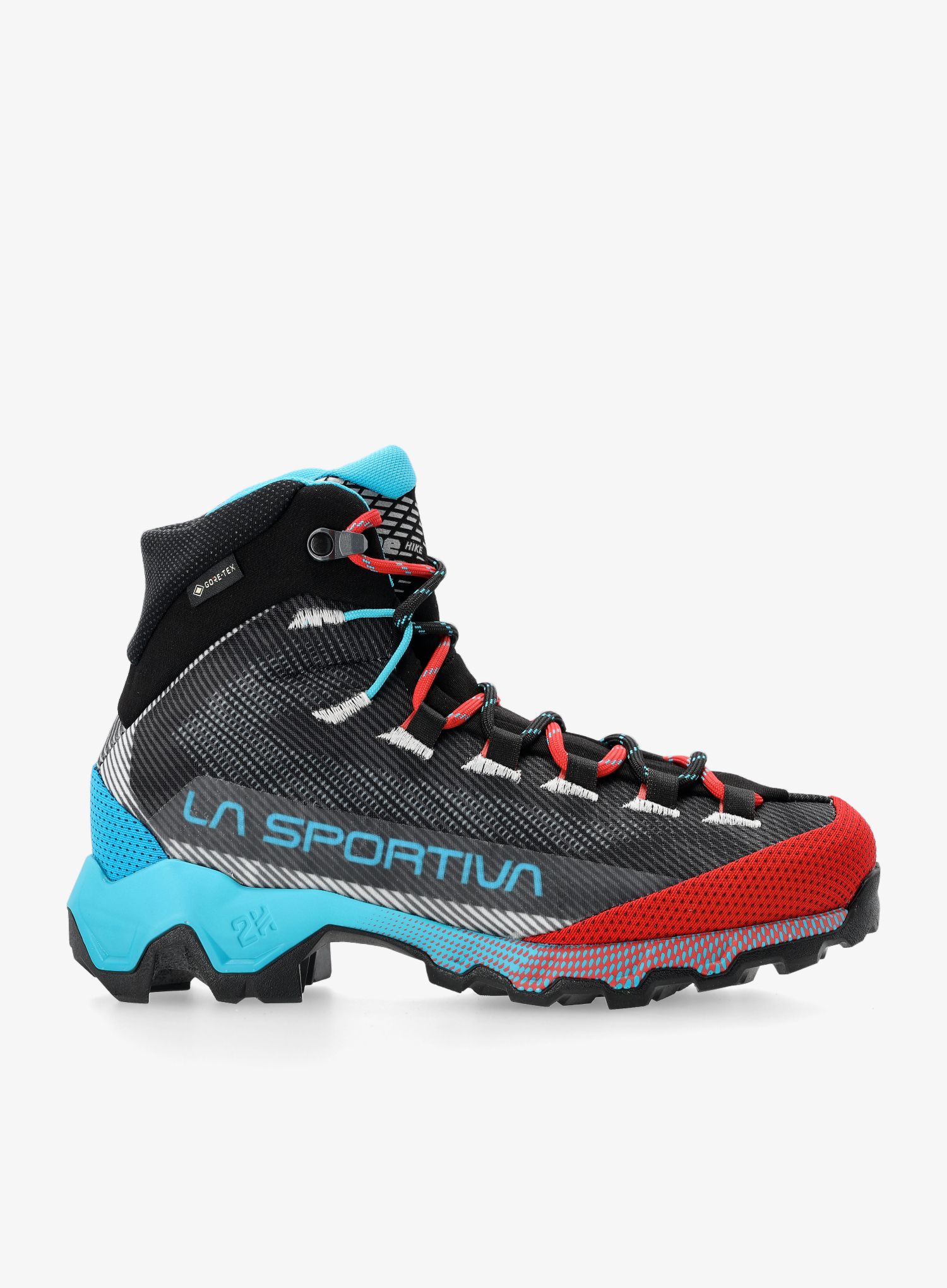 Ženski pohodniški čevlji La Sportiva Aequilibrium Hike GTX - carbon/malibu blue