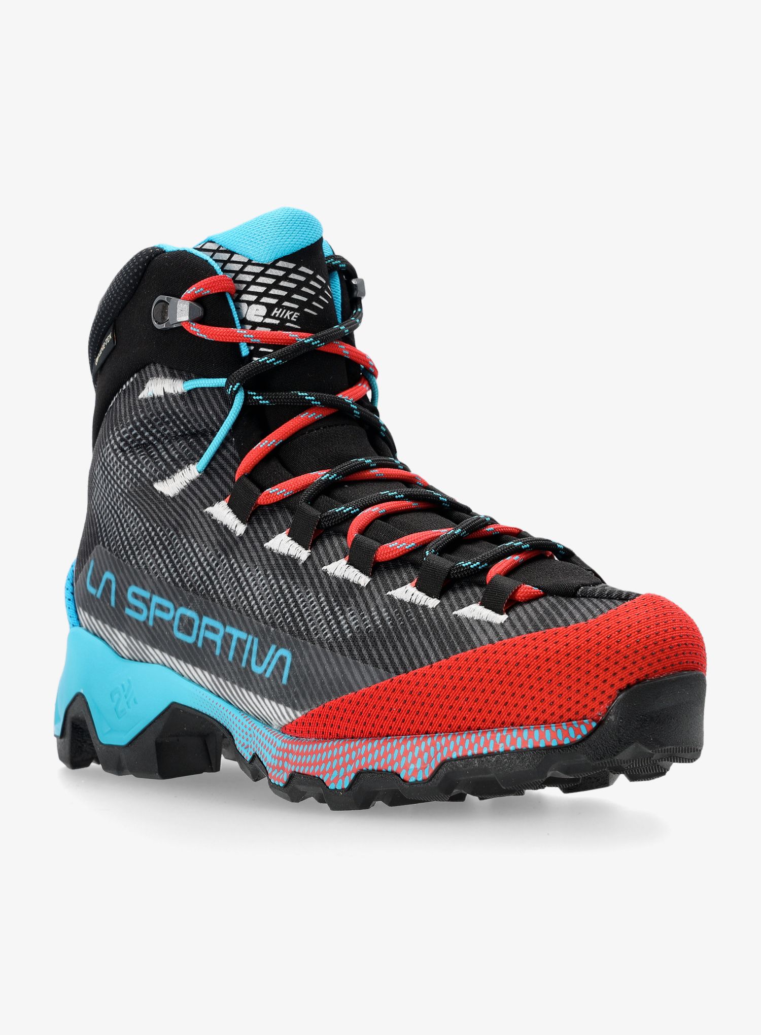 Ženski pohodniški čevlji La Sportiva Aequilibrium Hike GTX - carbon/malibu blue