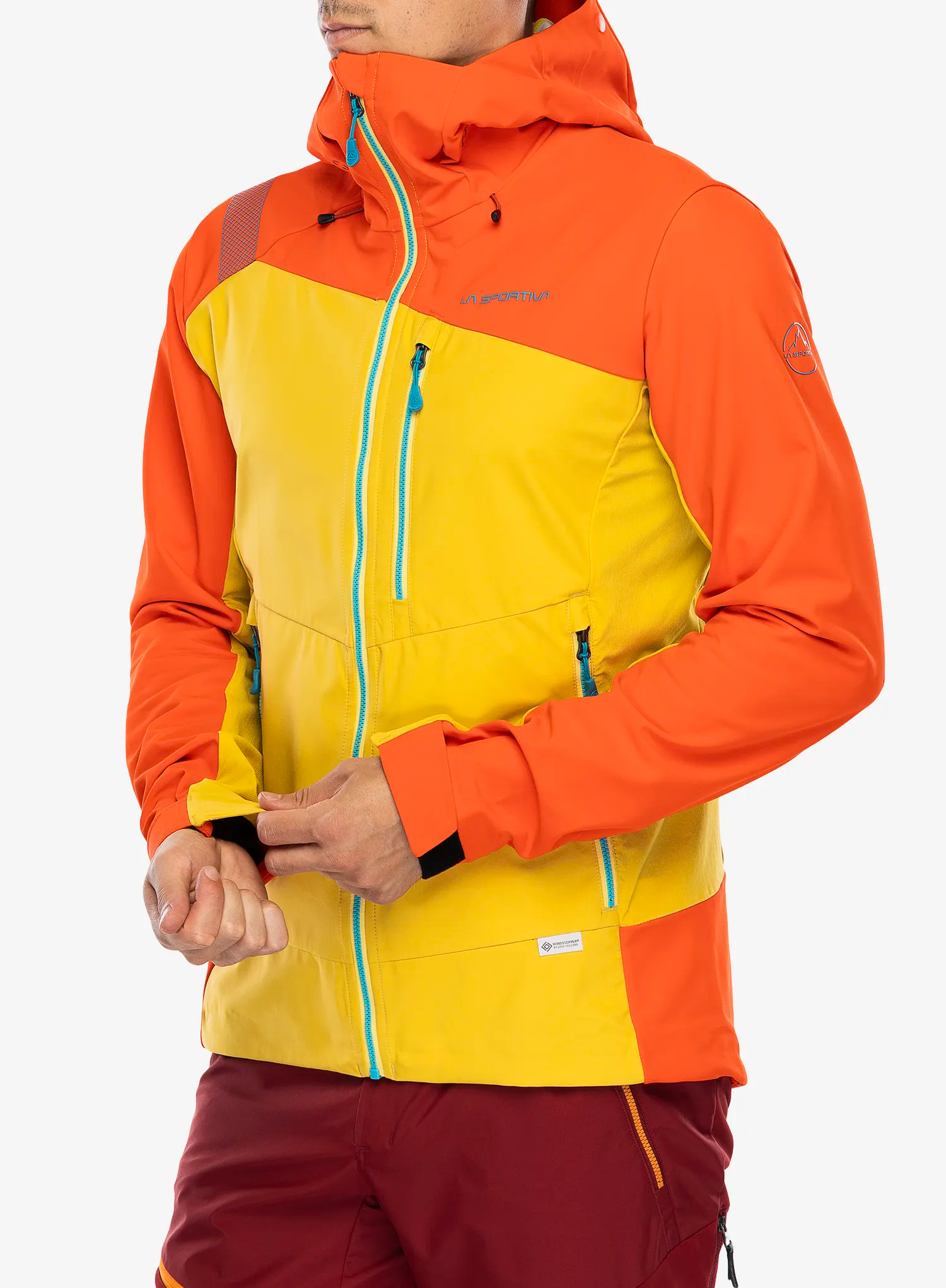 Softshell jakna La Sportiva Alpine Guide Windstopper Jacket - bamboo/cherry tomato