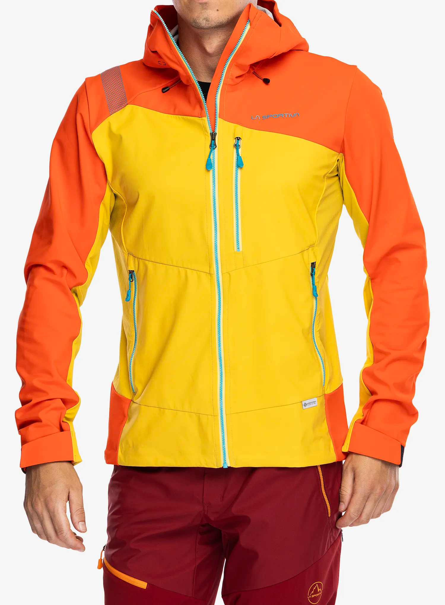 Softshell jakna La Sportiva Alpine Guide Windstopper Jacket - bamboo/cherry tomato