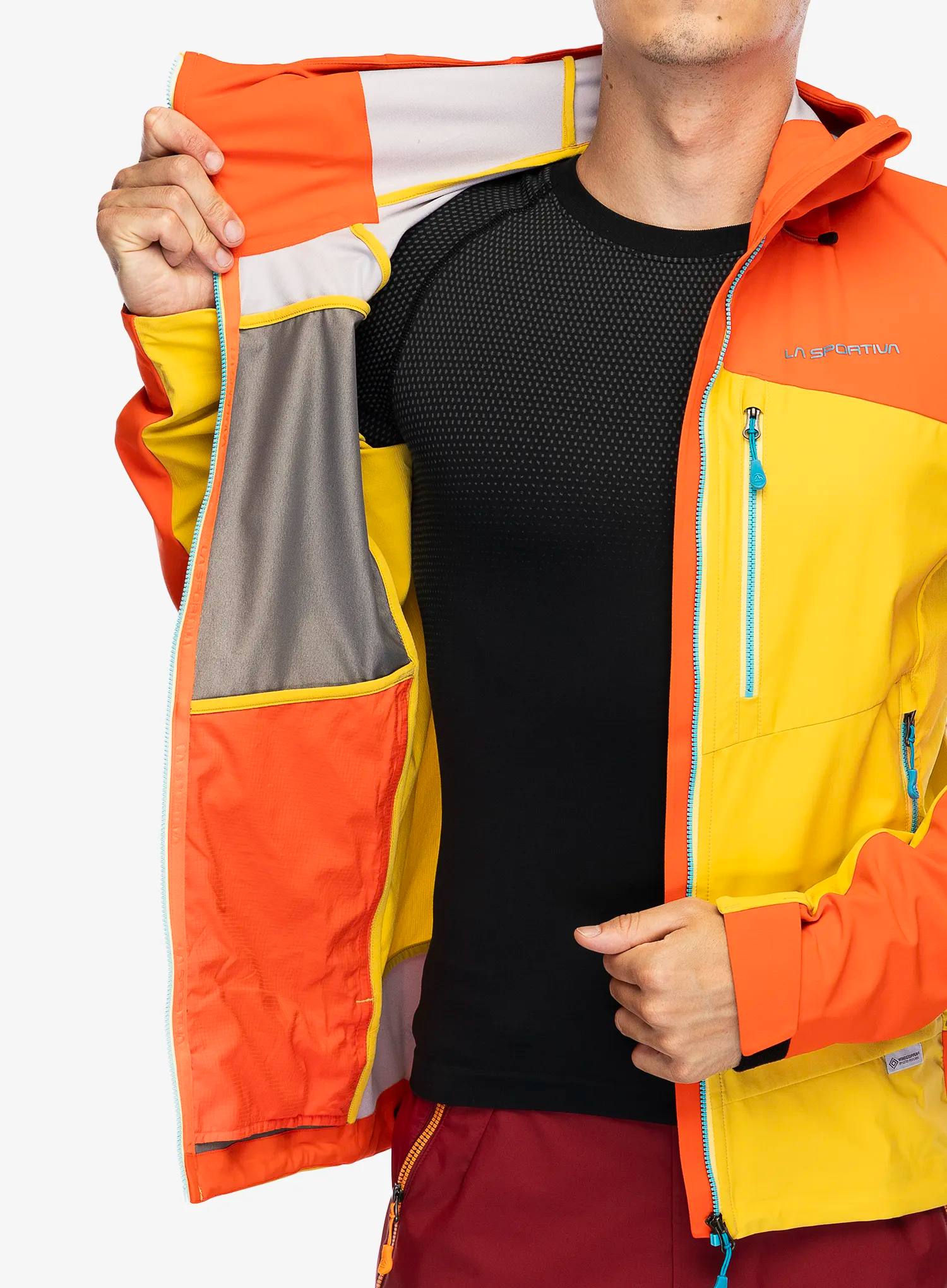 Softshell jakna La Sportiva Alpine Guide Windstopper Jacket - bamboo/cherry tomato