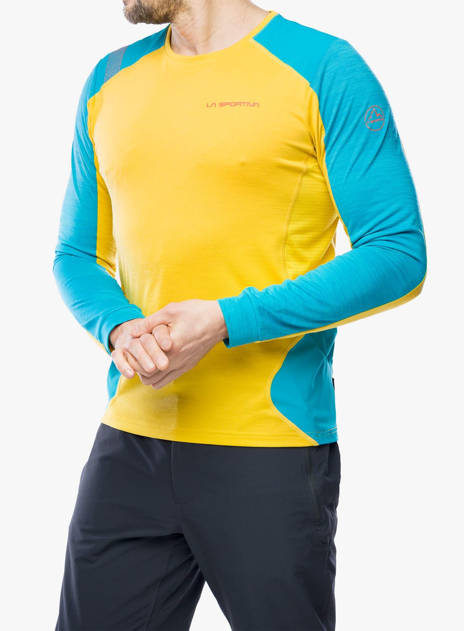 Termo flis jopa La Sportiva Beyond Long Sleeve - bamboo/tropic blue