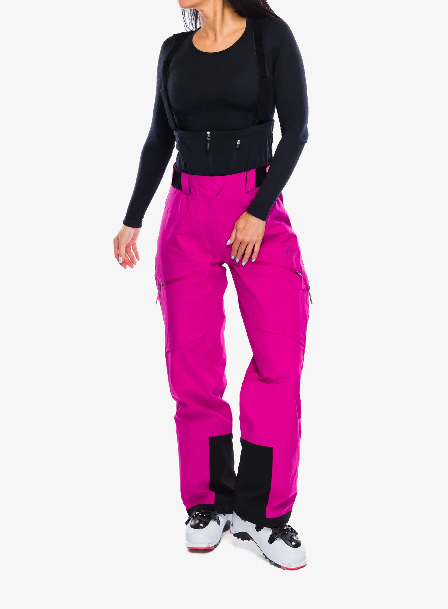 Ženske smučarske hlače La Sportiva Chaser Evo Shell Bib Pant - springtime