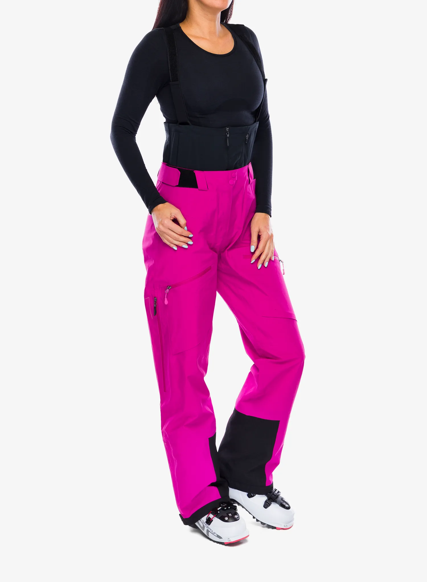 Ženske smučarske hlače La Sportiva Chaser Evo Shell Bib Pant - springtime