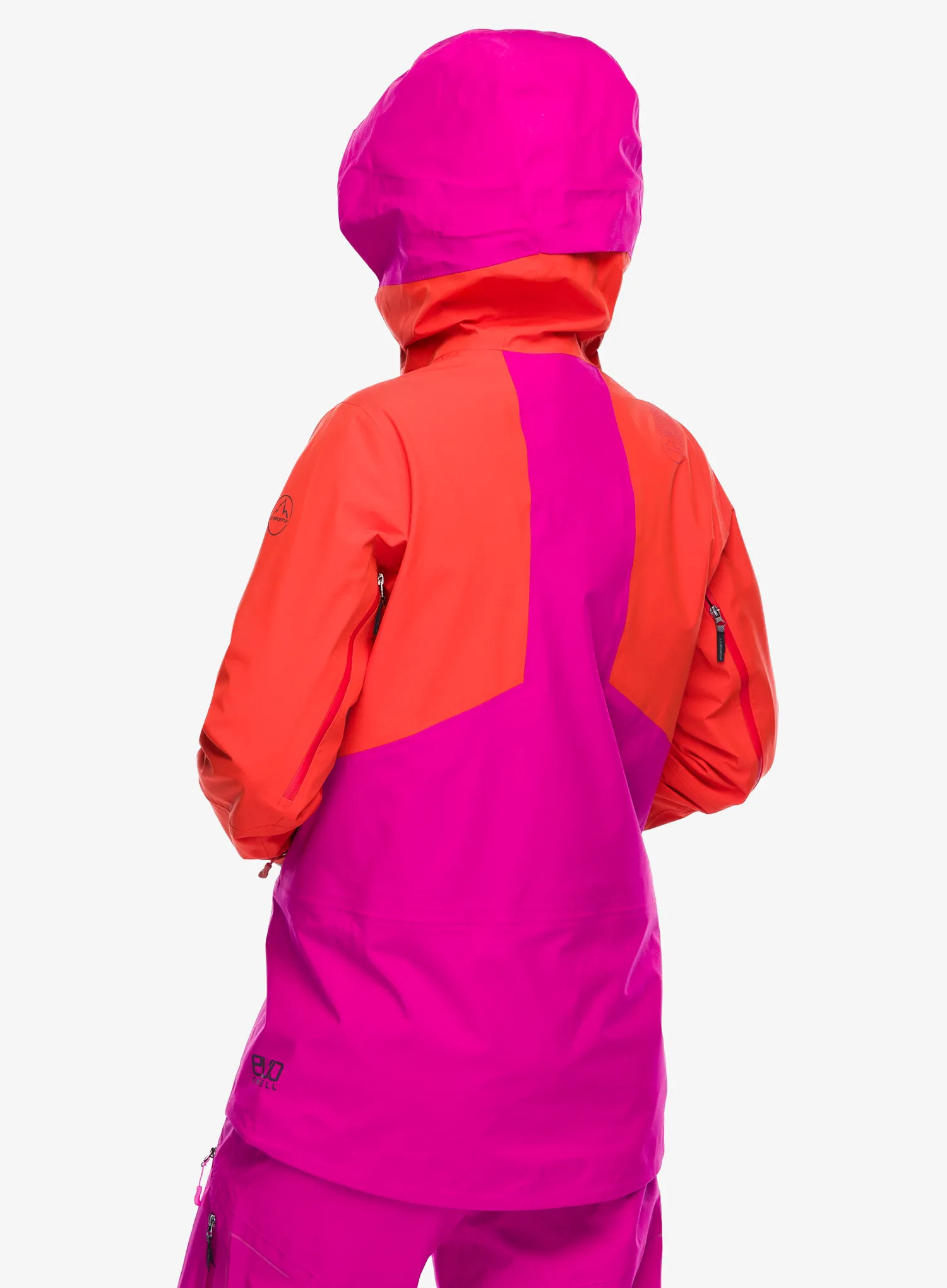 Ženska hardshell jakna La Sportiva Chaser Evo Shell Jkt - cherry tomato/springtime