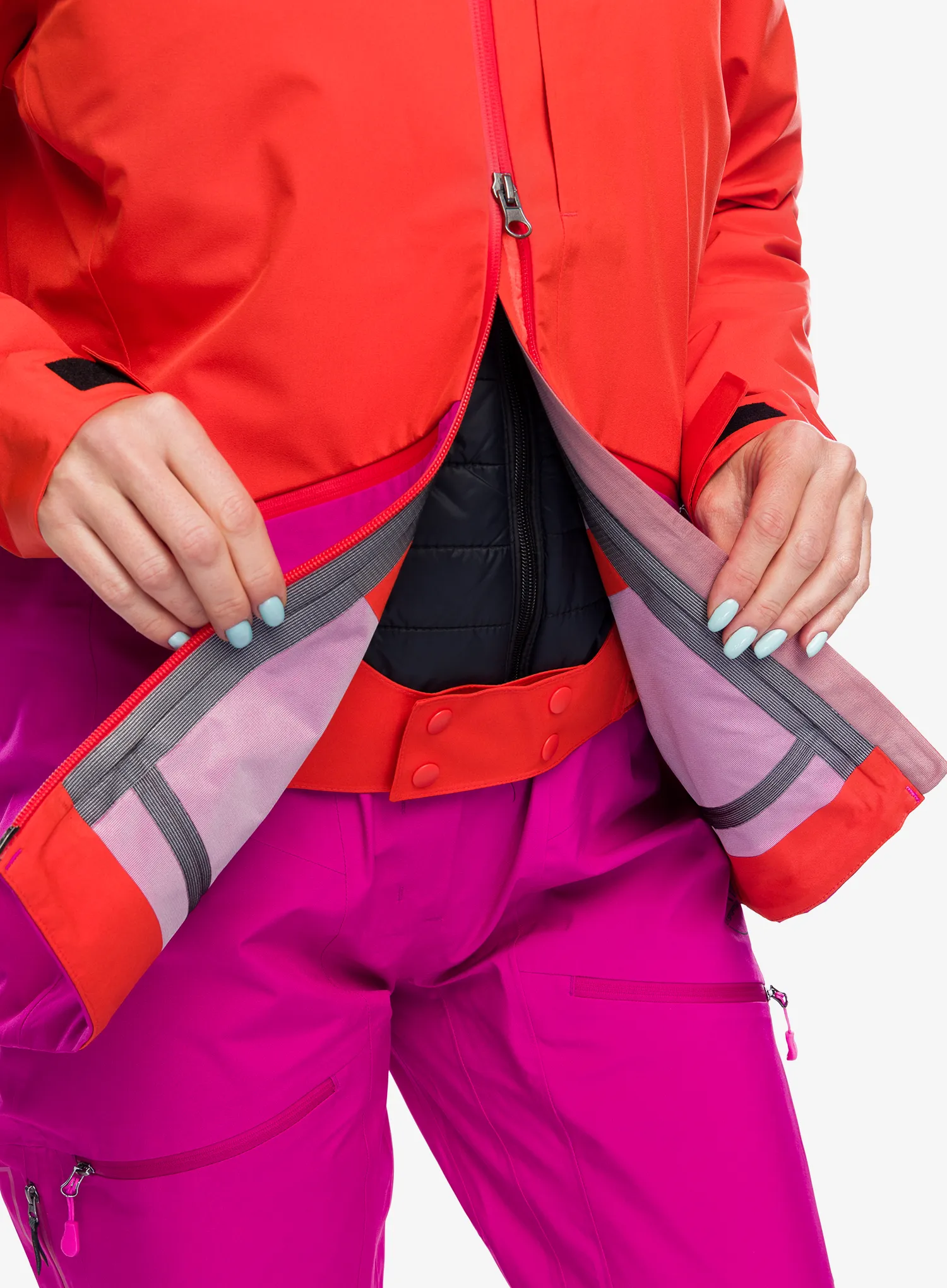 Ženska hardshell jakna La Sportiva Chaser Evo Shell Jkt - cherry tomato/springtime
