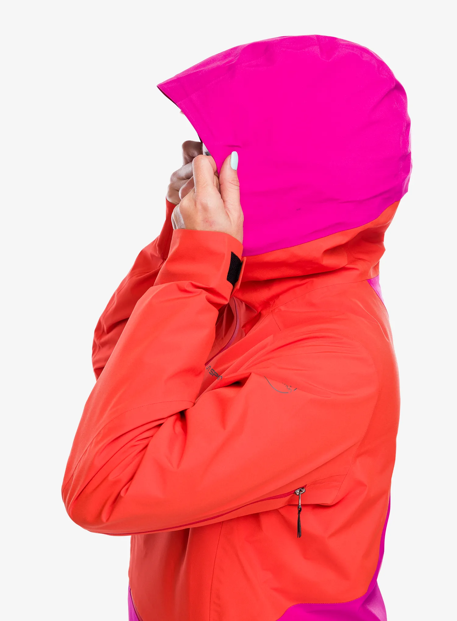 Ženska hardshell jakna La Sportiva Chaser Evo Shell Jkt - cherry tomato/springtime