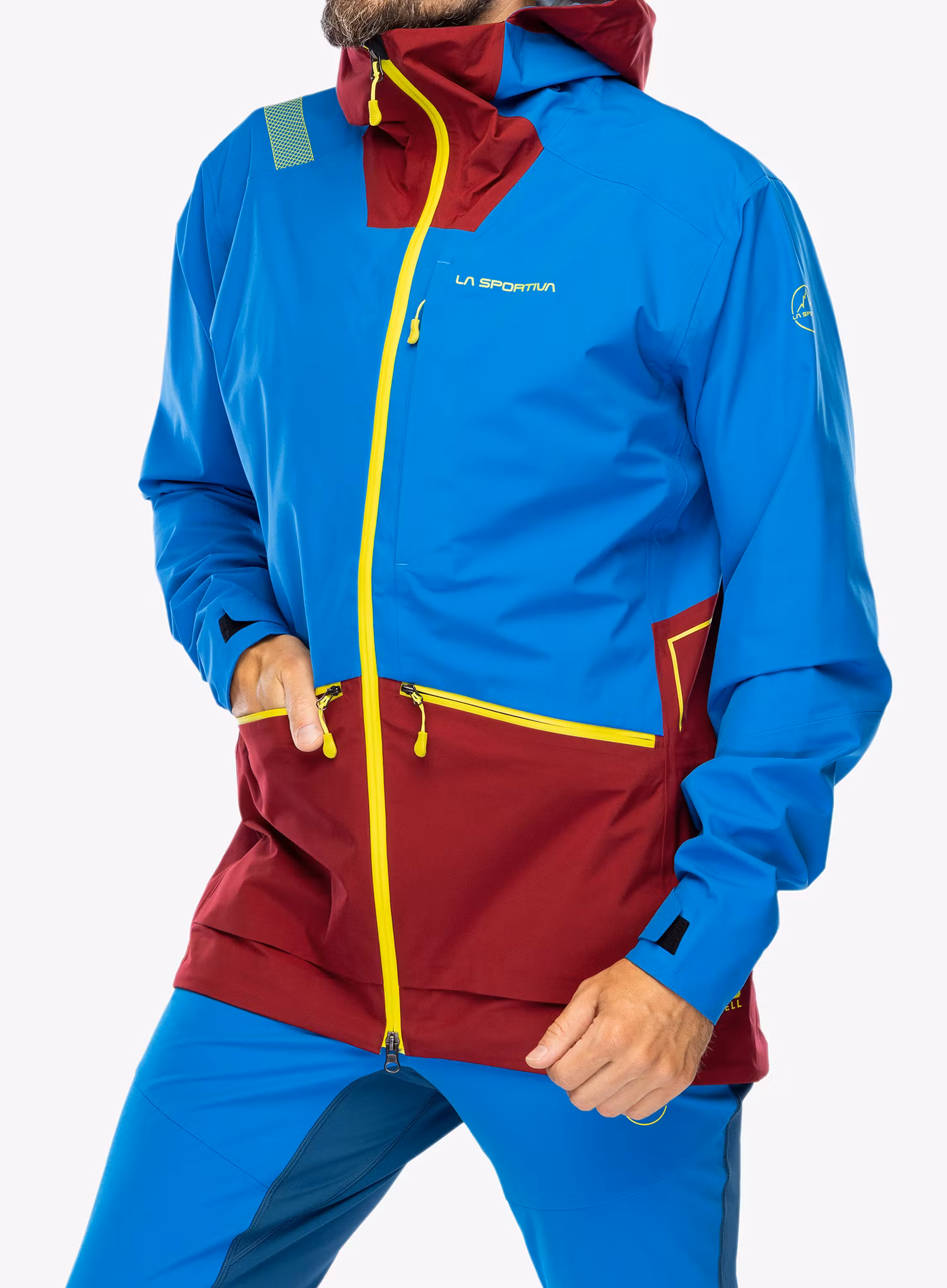 Nepremočljiva jakna La Sportiva Chaser Evo Shell Jkt - electric blue/sangria