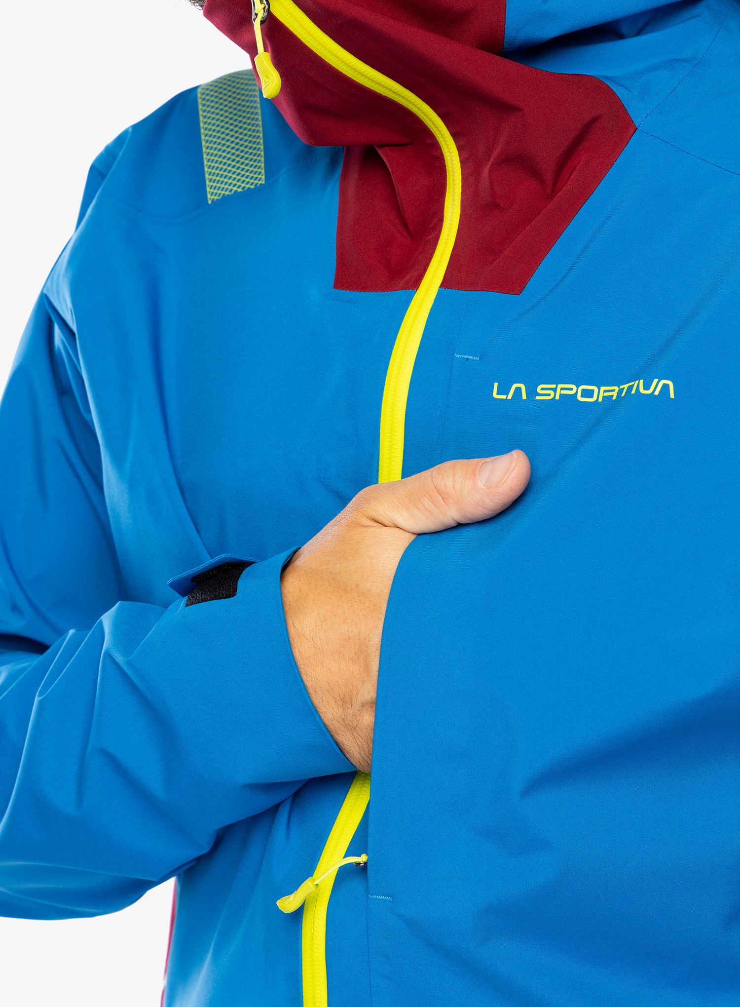 Nepremočljiva jakna La Sportiva Chaser Evo Shell Jkt - electric blue/sangria