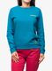 Ženska plezalna jopa La Sportiva Climbing on the Moon Sweatshirt - turchese/giallo