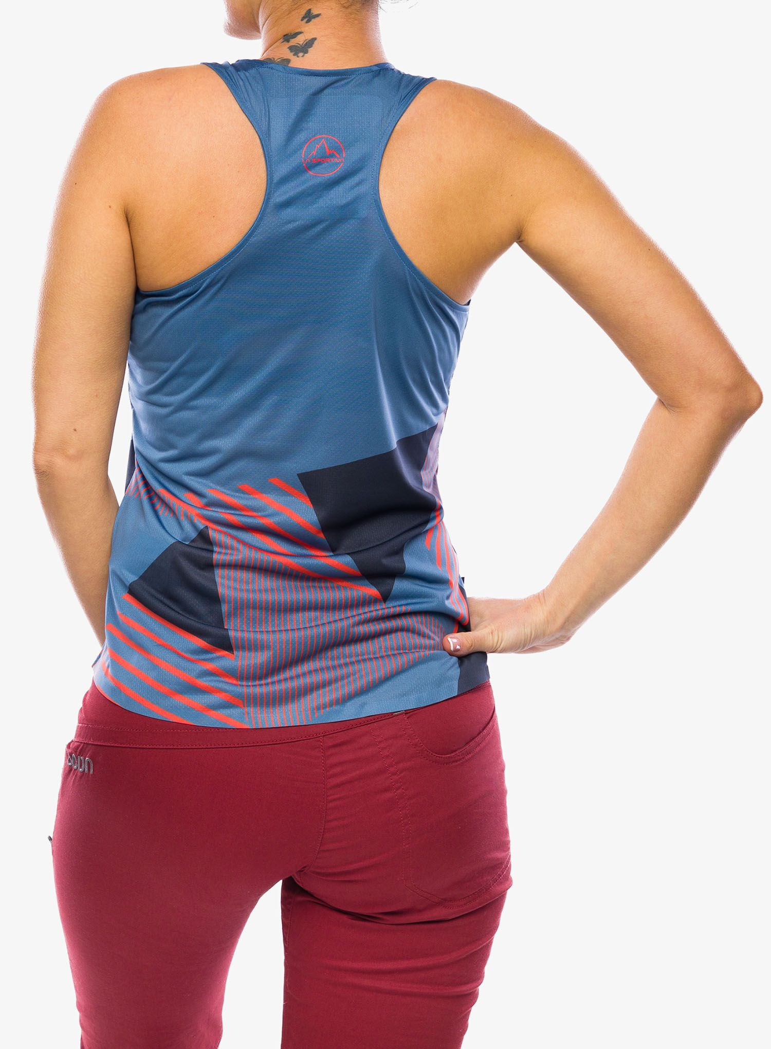 Ženski plezalni top La Sportiva Comp Tank - moonlight/deep sea