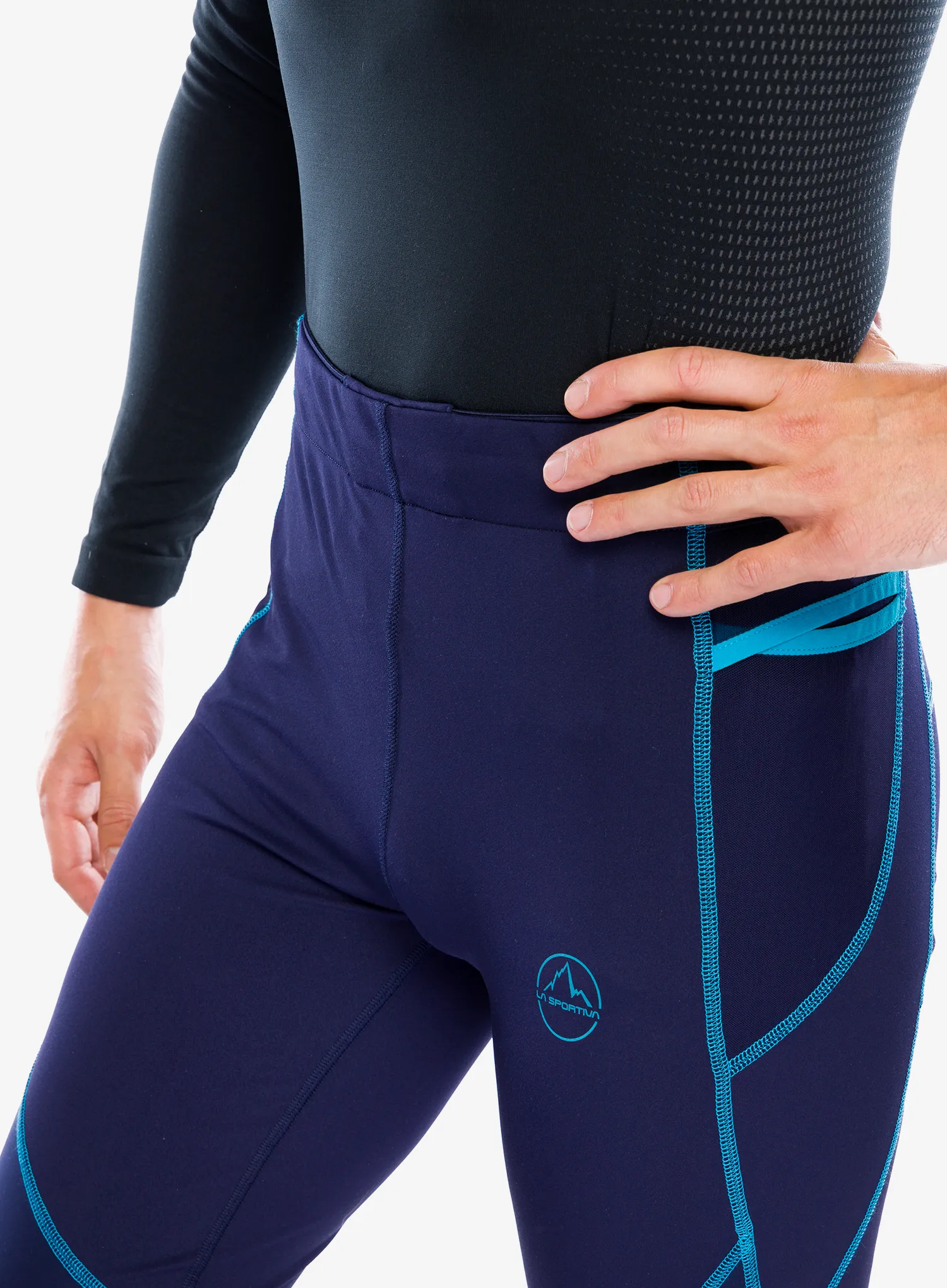 Tekaške pajkice La Sportiva Primal Pant - deep sea/tropic blue