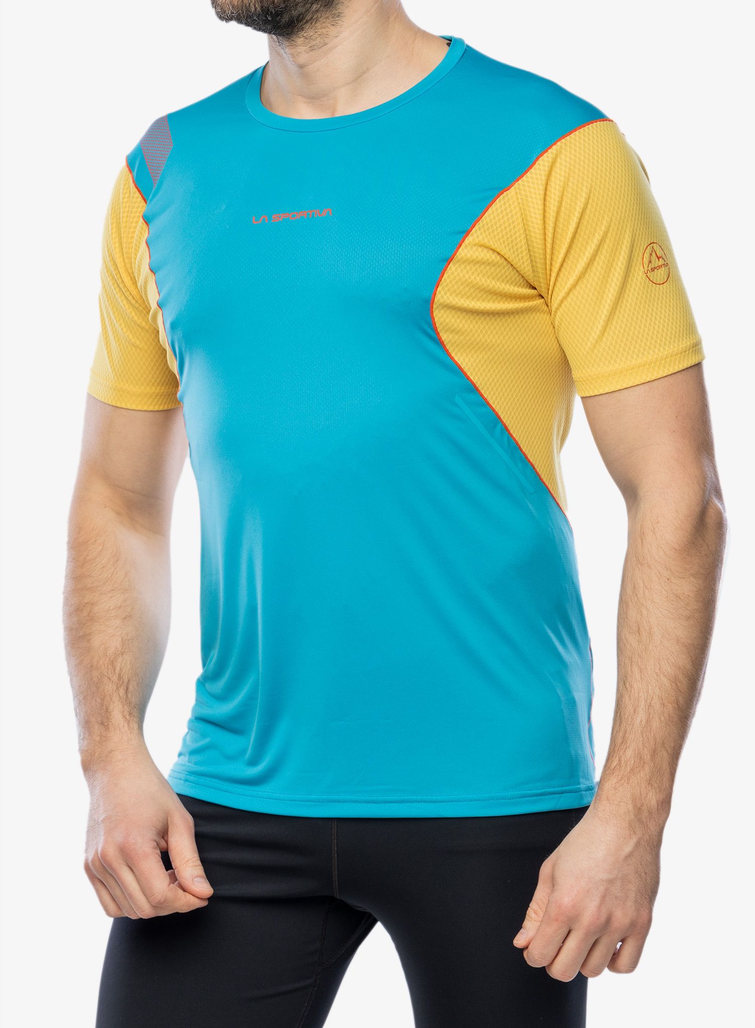 Majica za tek La Sportiva Resolute T-Shirt - tropic blue/bamboo
