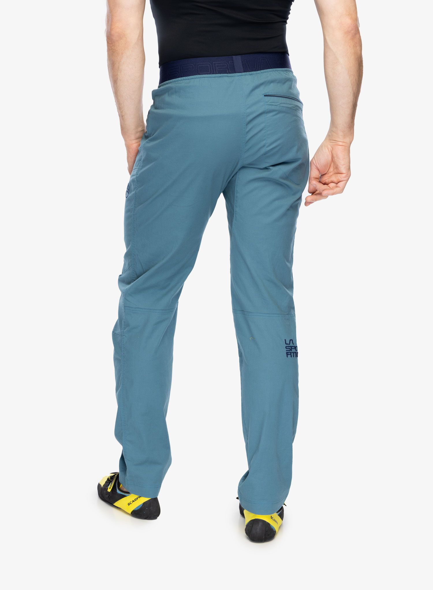 Plezalne hlače La Sportiva Roots Pant - hurricane/deep sea