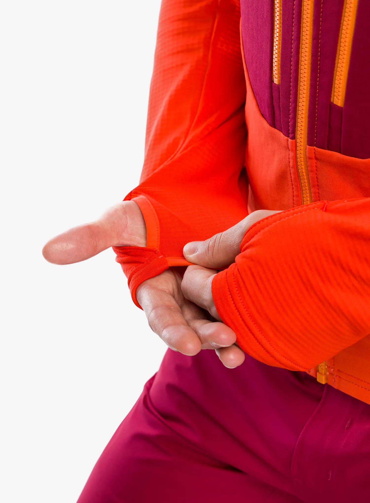 Jopica s kapuco La Sportiva Session Tech Hoody - cherry tomato/sangria