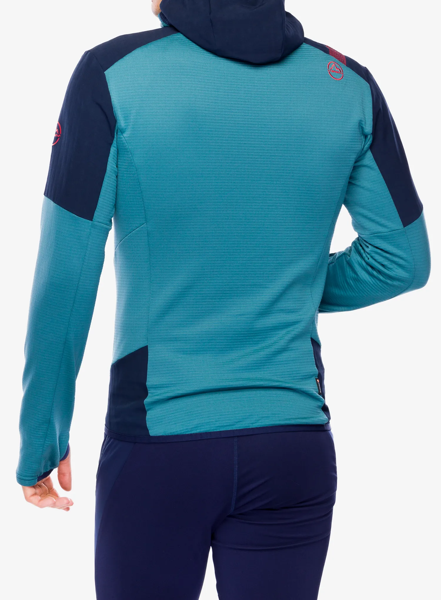 Jopica s kapuco La Sportiva Session Tech Hoody - deep sea/hurricane