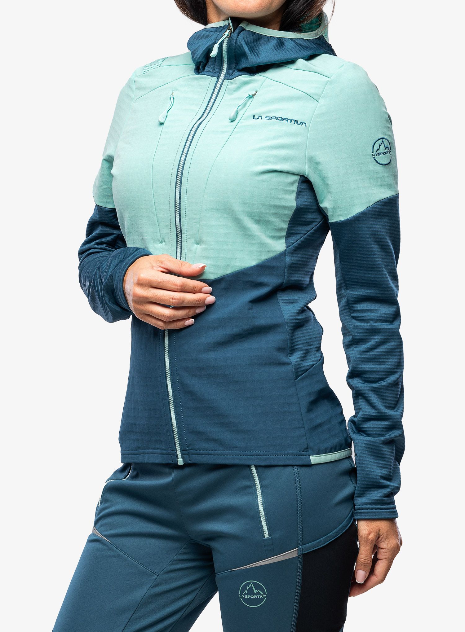 Ženska jopica La Sportiva Session Tech Hoody - storm blue/iceberg