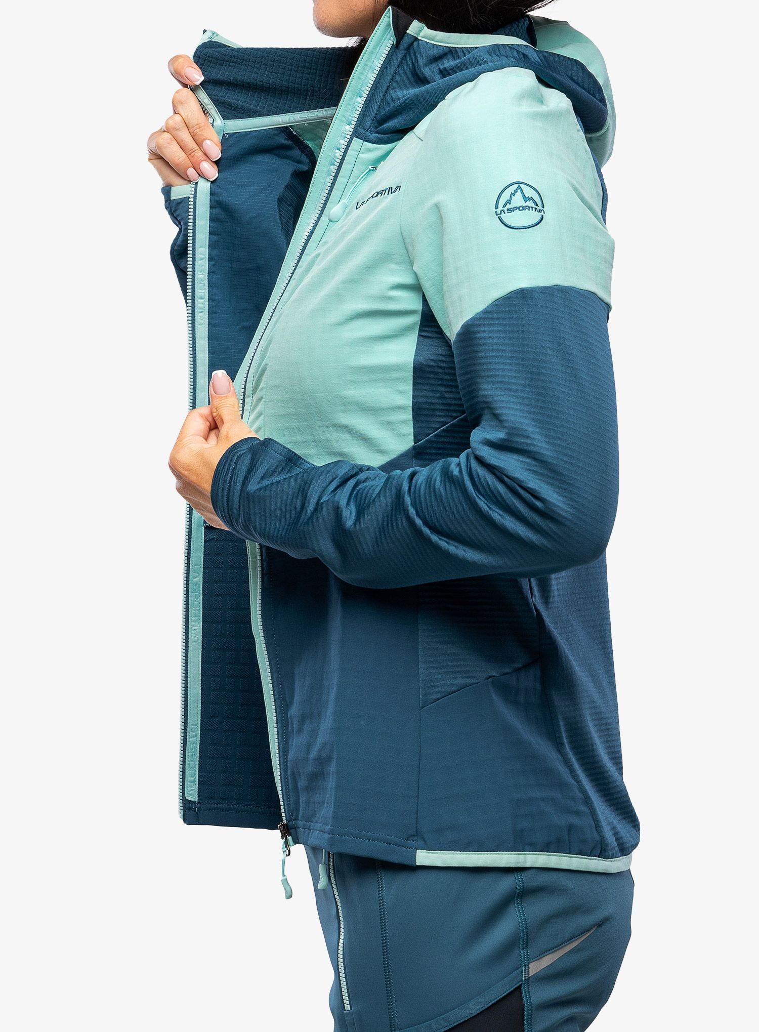 Ženska jopica La Sportiva Session Tech Hoody - storm blue/iceberg