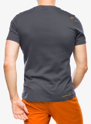 Majica s potiskom La Sportiva Solution T-Shirt - carbon/yellow