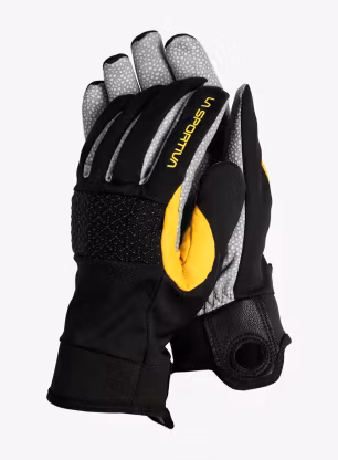 Rokavice La Sportiva Supercouloir Tech Gloves - black/yellow