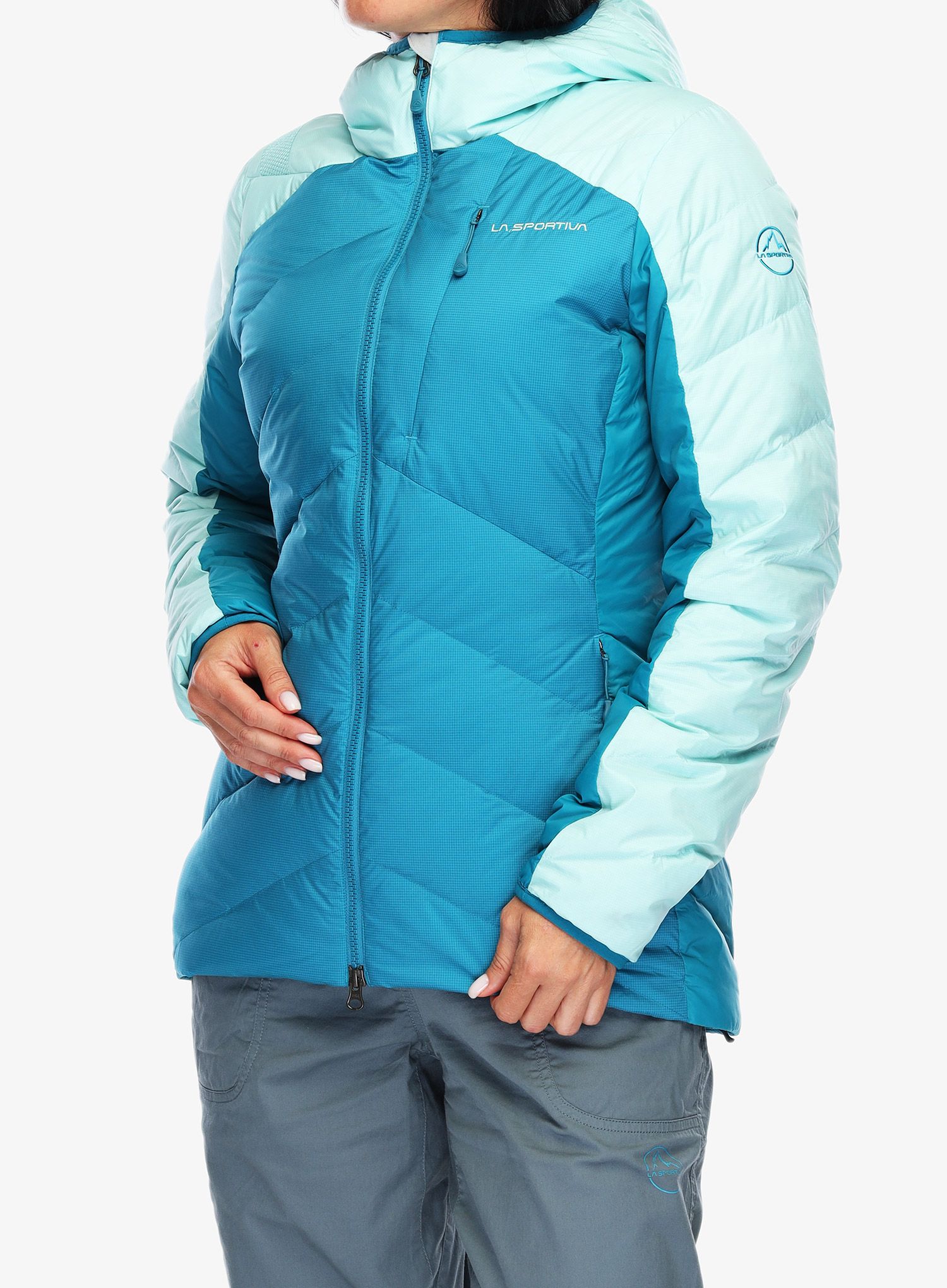Puhovka La Sportiva Titan Down Jacket - crystal/turquoise