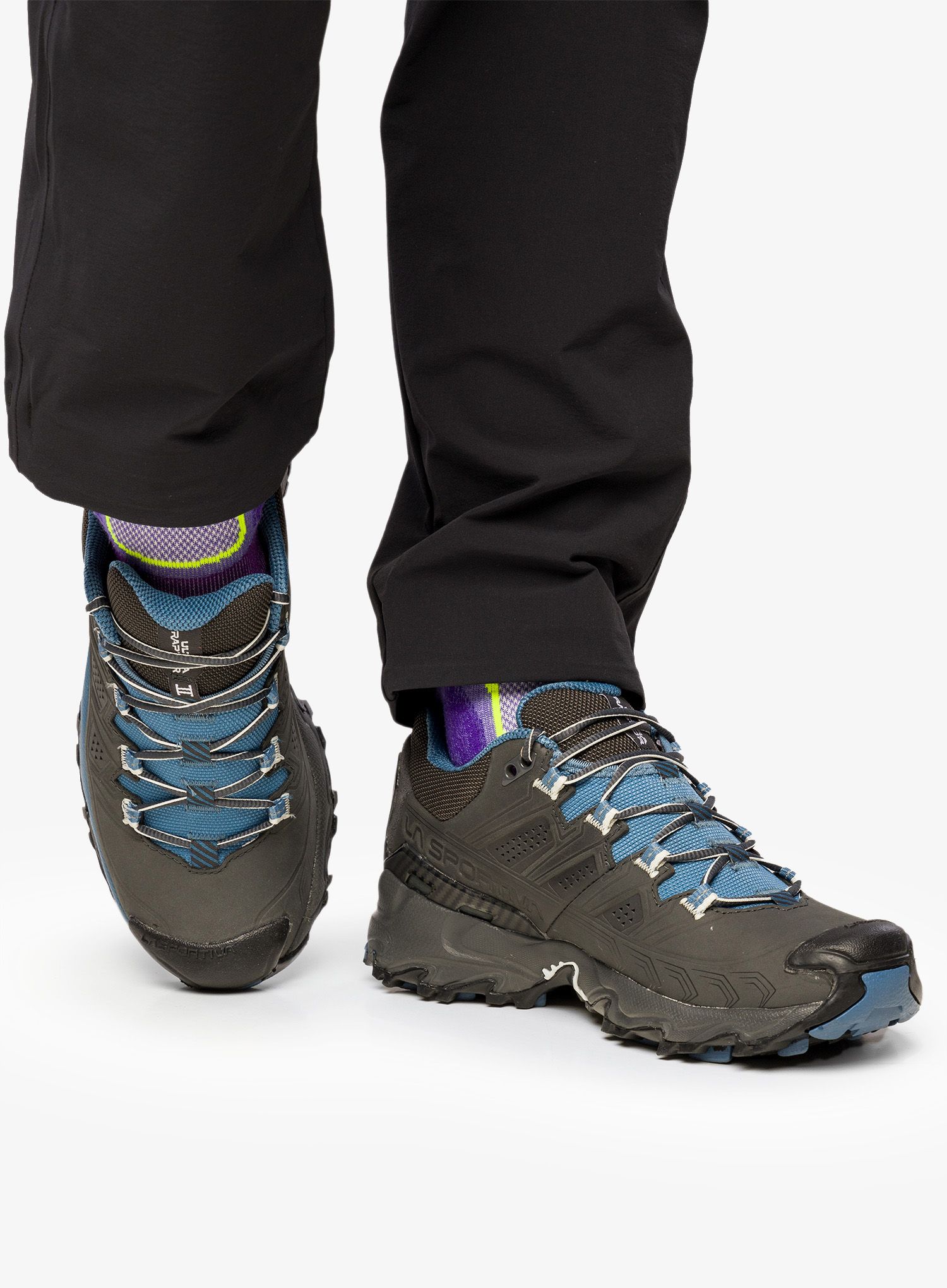 Ženski čevlji La Sportiva Ultra Raptor II Leather GTX - carbon/atlantic