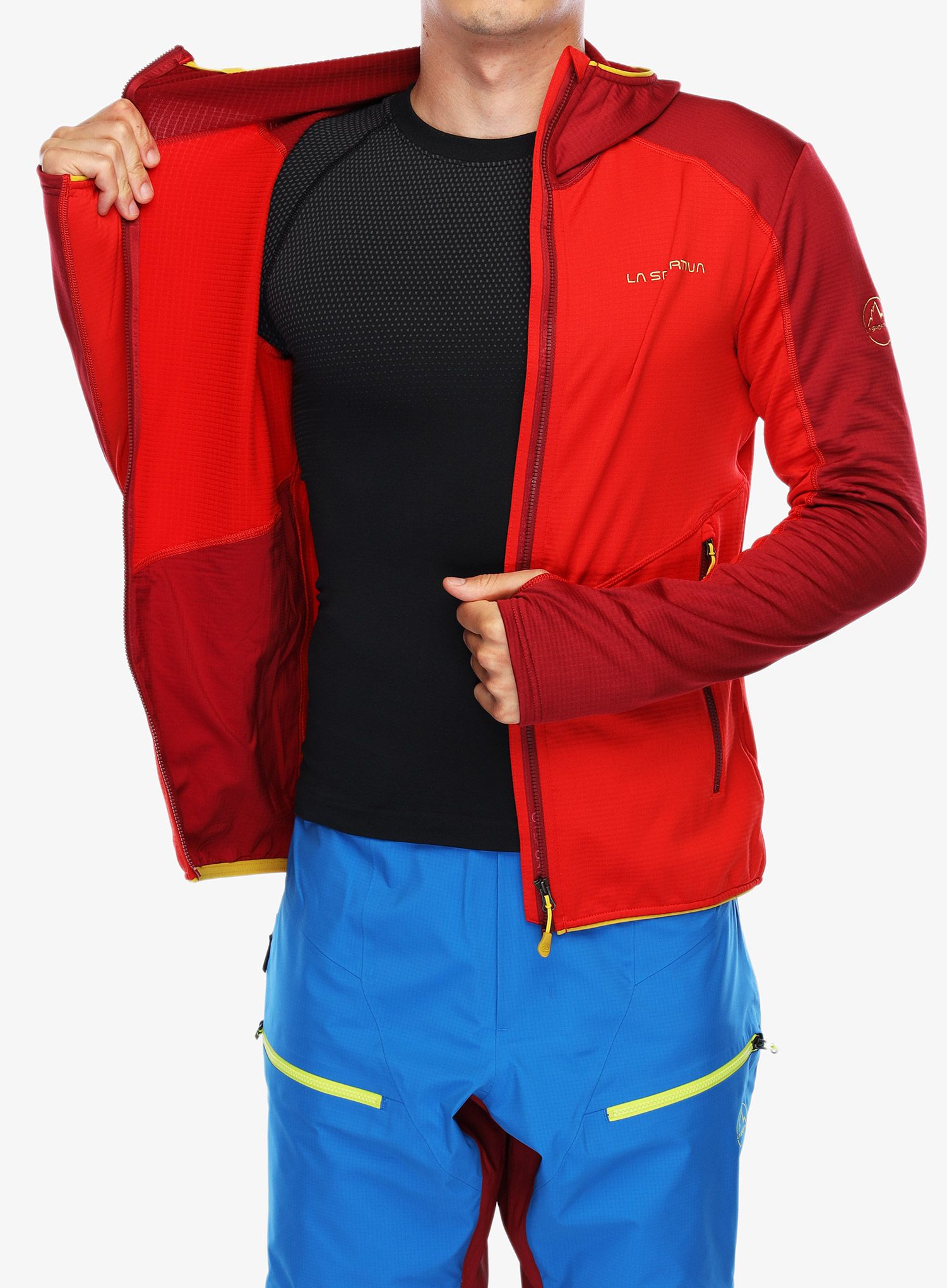 Jopica s kapuco La Sportiva Upendo Hoody - sunset/sangria