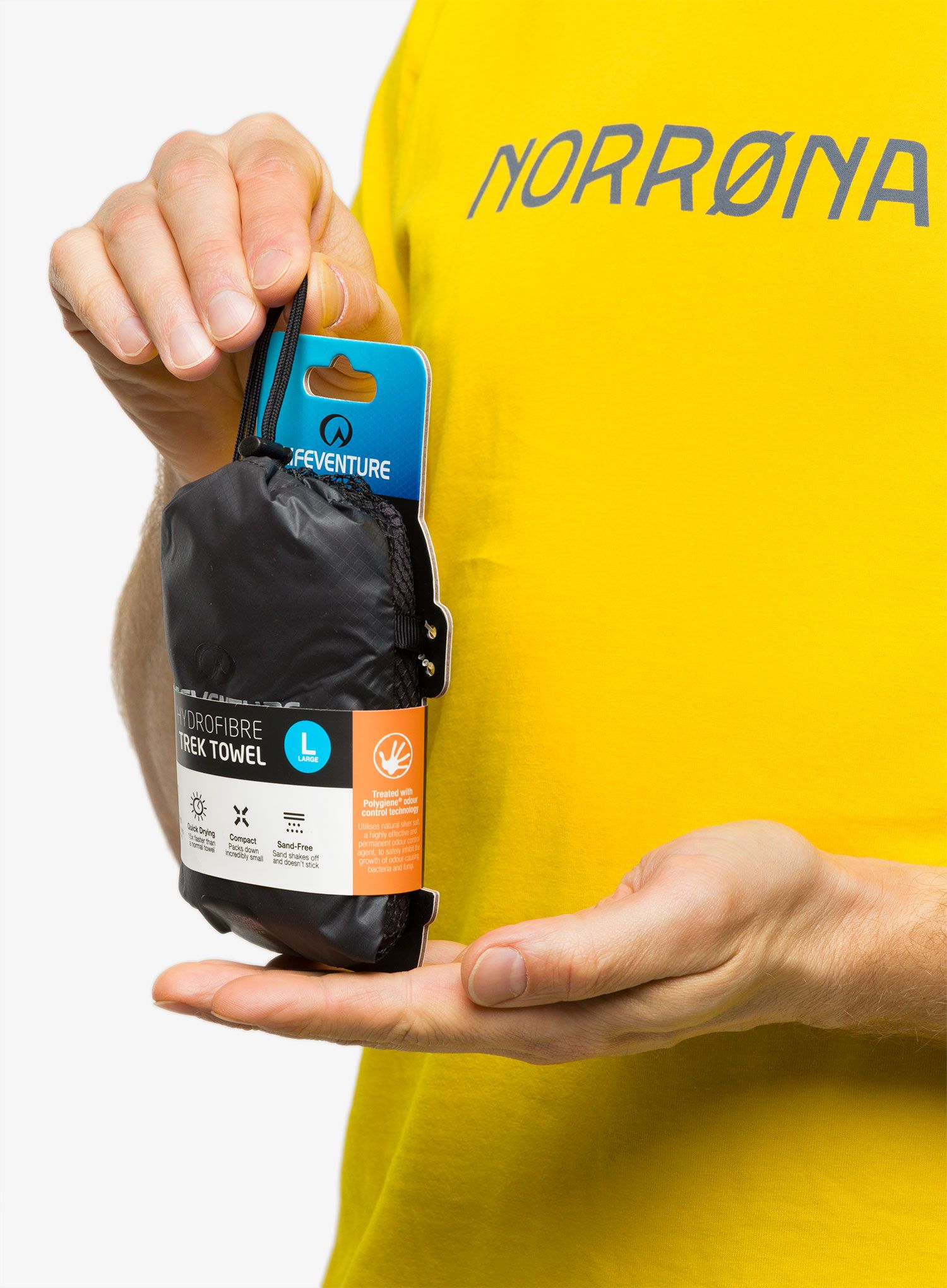 Hitrosušeča brisača Lifeventure HydroFibre Trek Towel L - grey