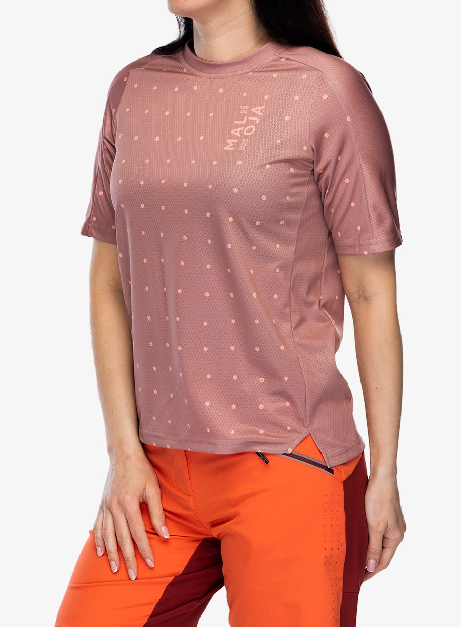 MTB majica Maloja Grandvalira Multi - mauve bubbledots