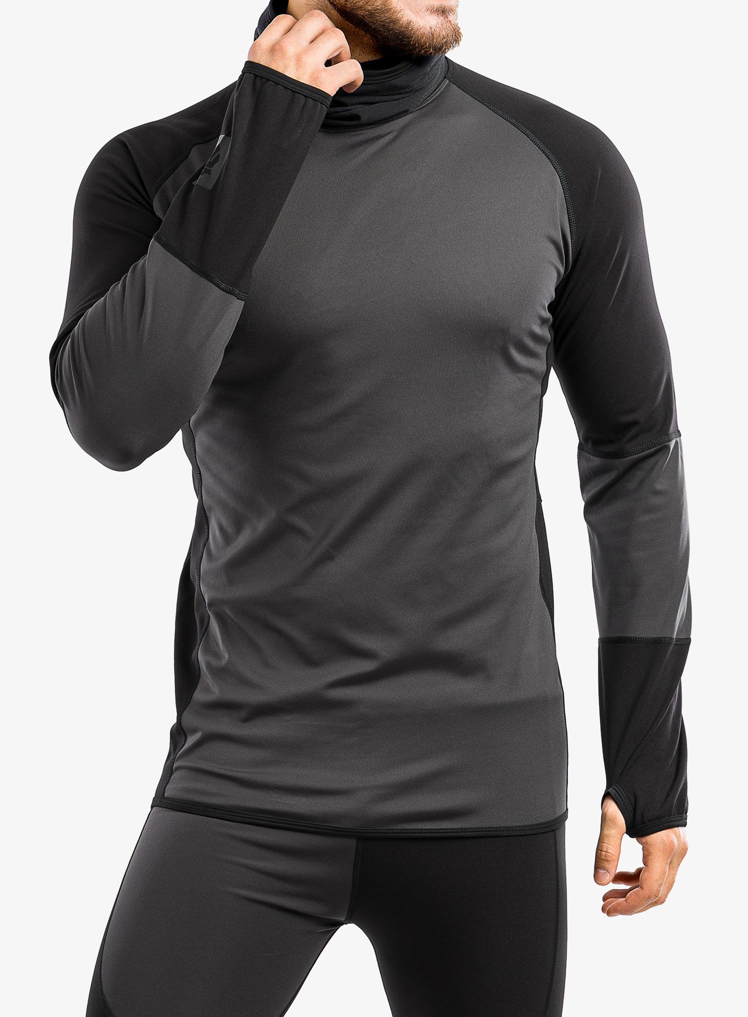 Termo flis jopa Majesty Surface Base Layer Top - black/graphite