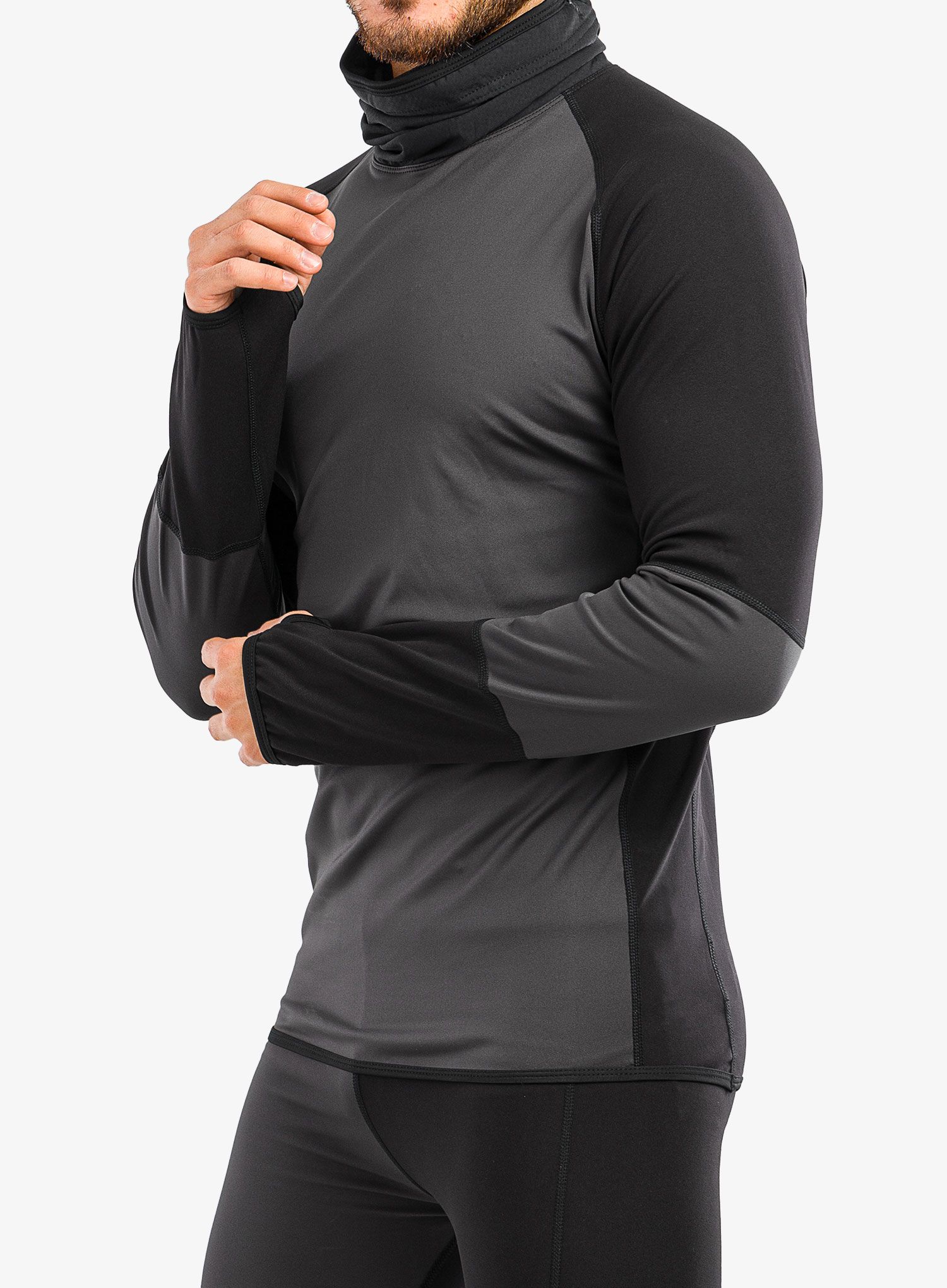 Termo flis jopa Majesty Surface Base Layer Top - black/graphite