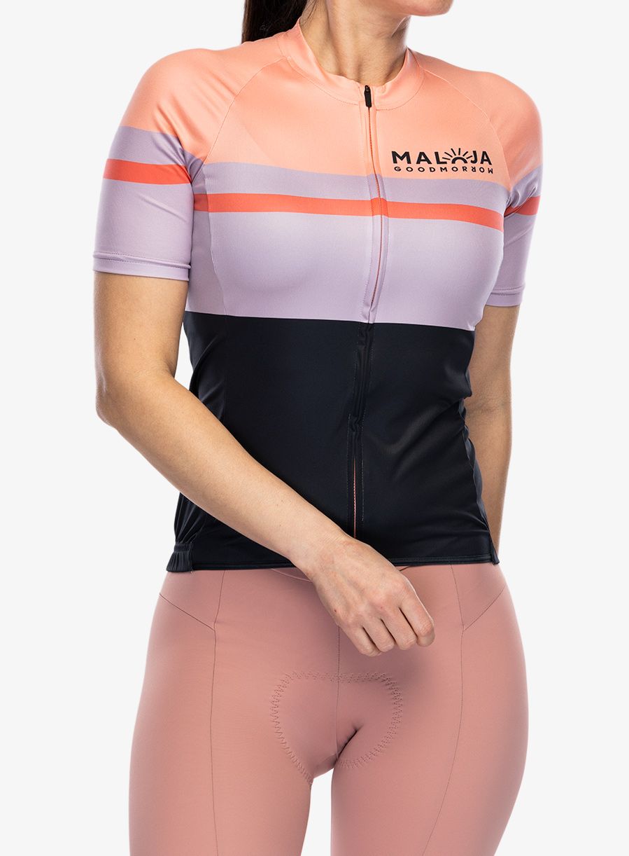 Ženska kolesarska majica Maloja Madrisa - deep black