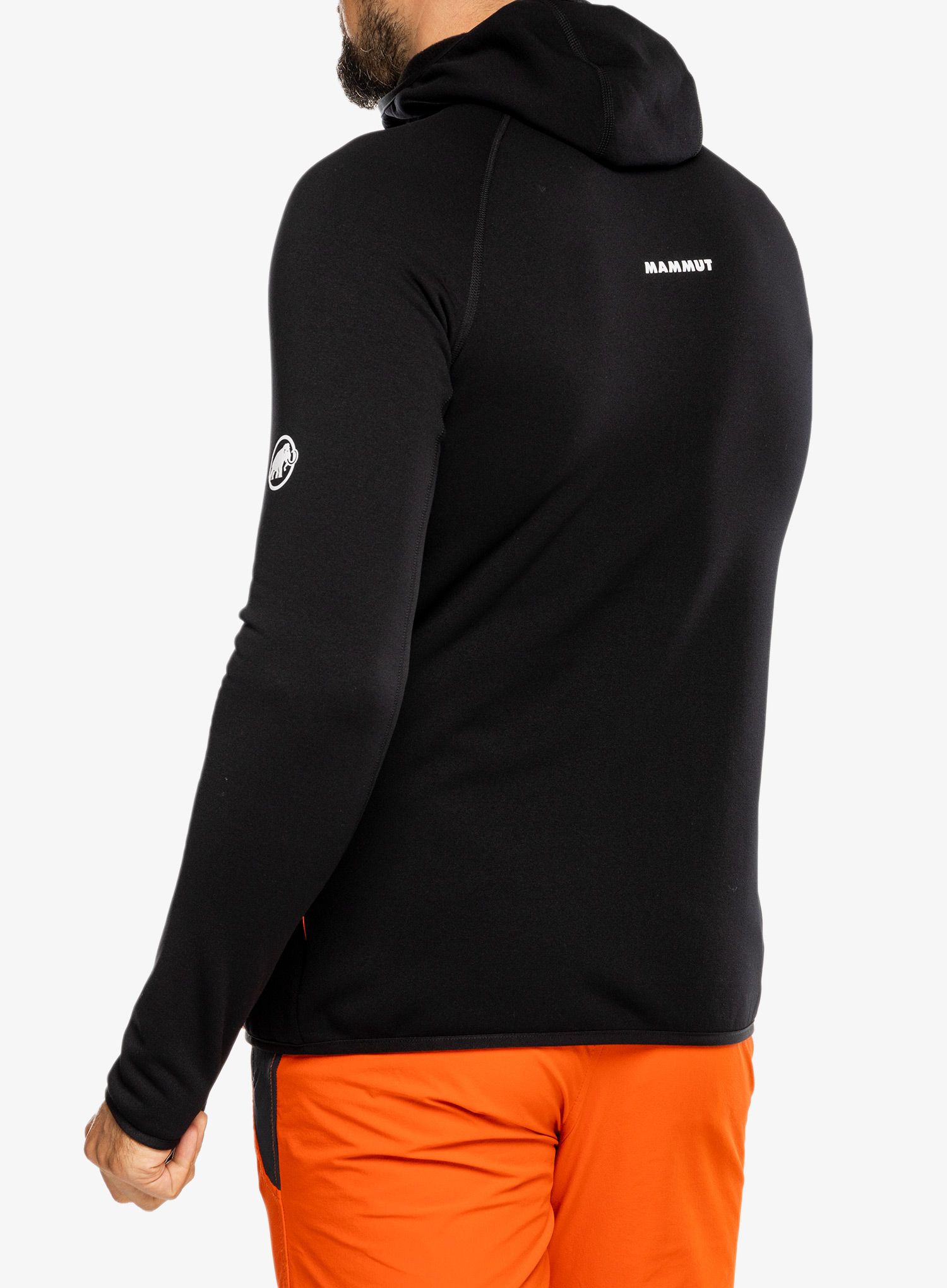 Moški flis Mammut Aconcagua ML Hooded Jacket - black