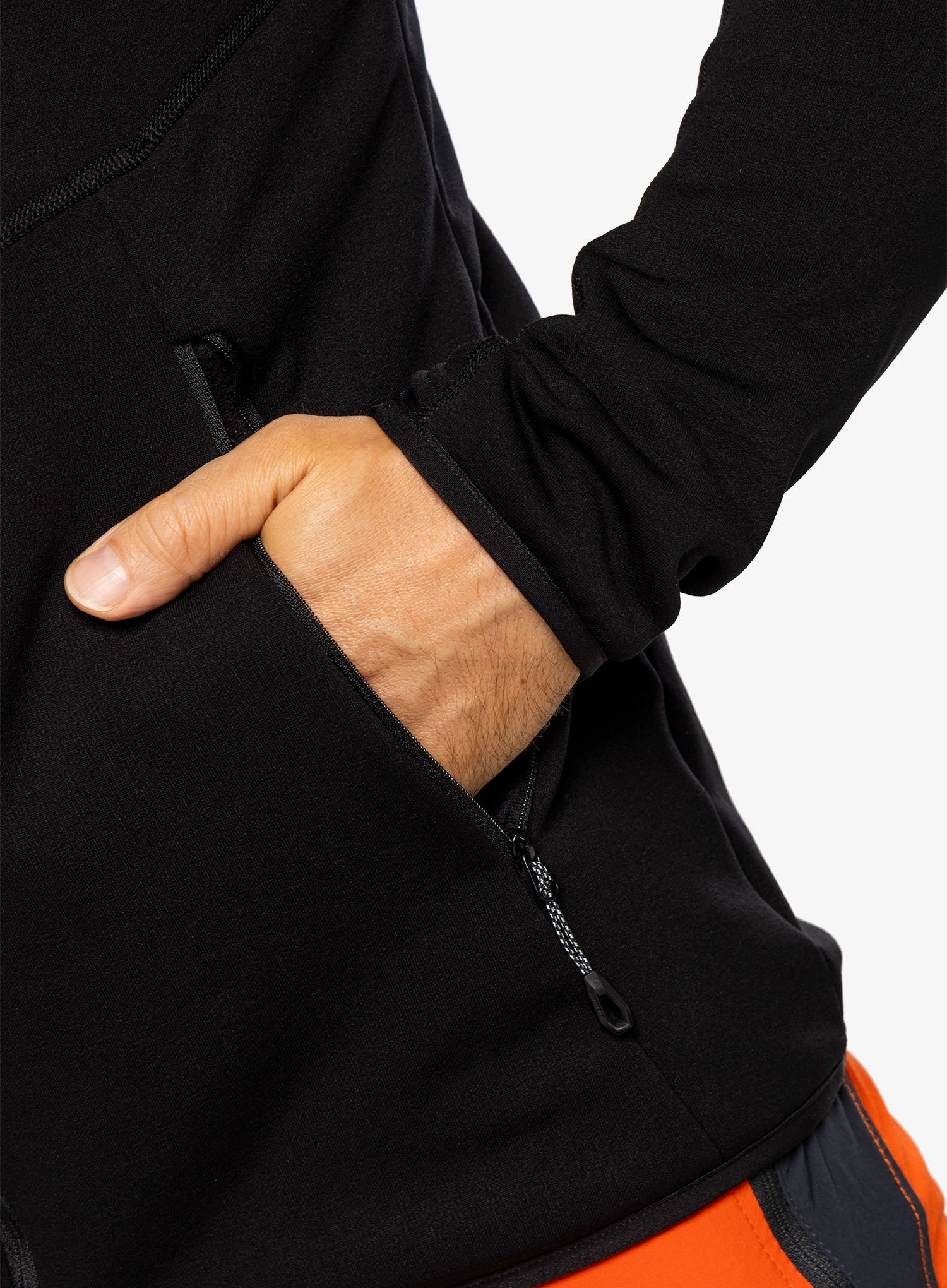 Moški flis Mammut Aconcagua ML Hooded Jacket - black