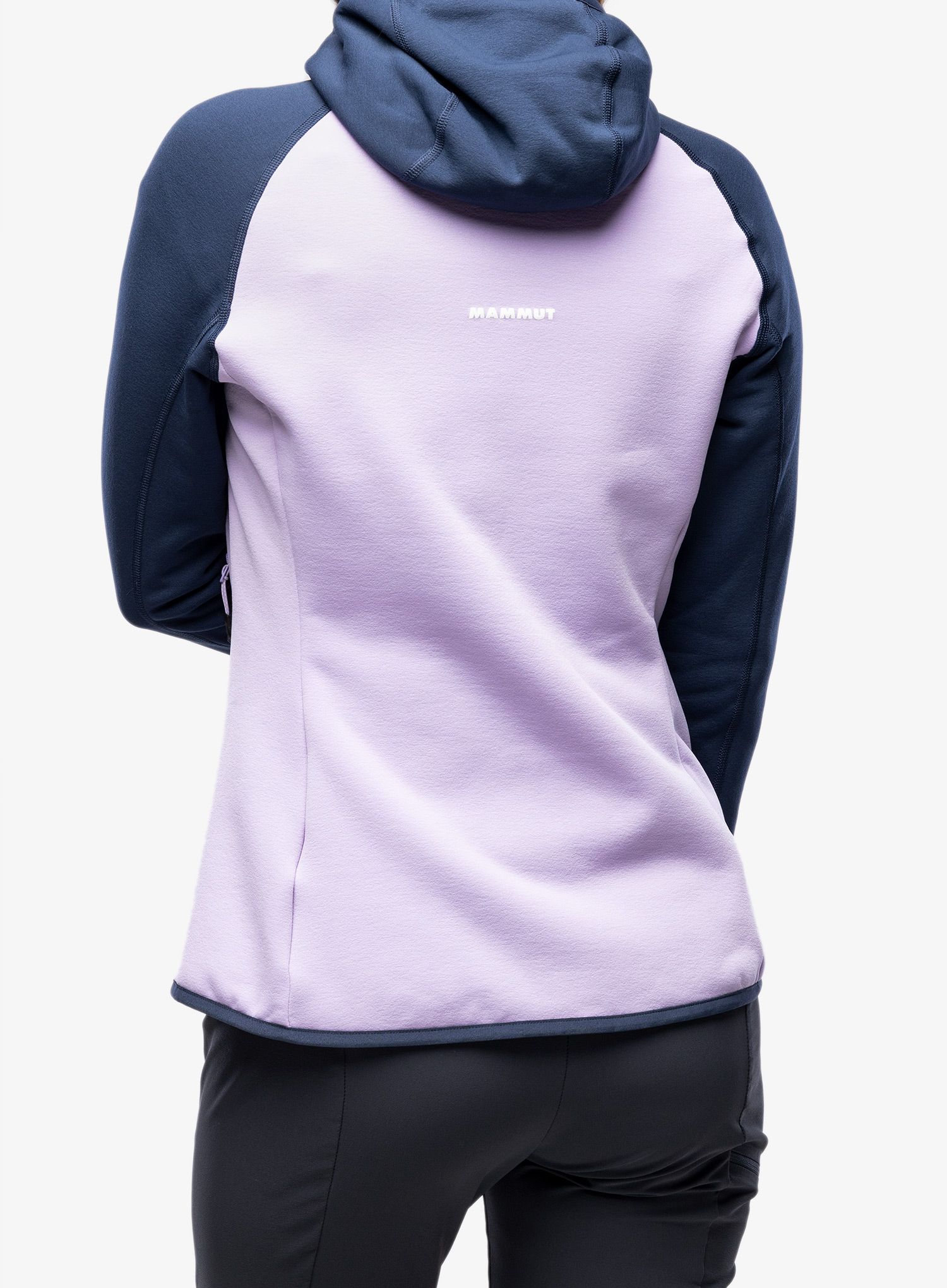 Ženski flis Mammut Aconcagua ML Hooded Jacket - supernova/marine