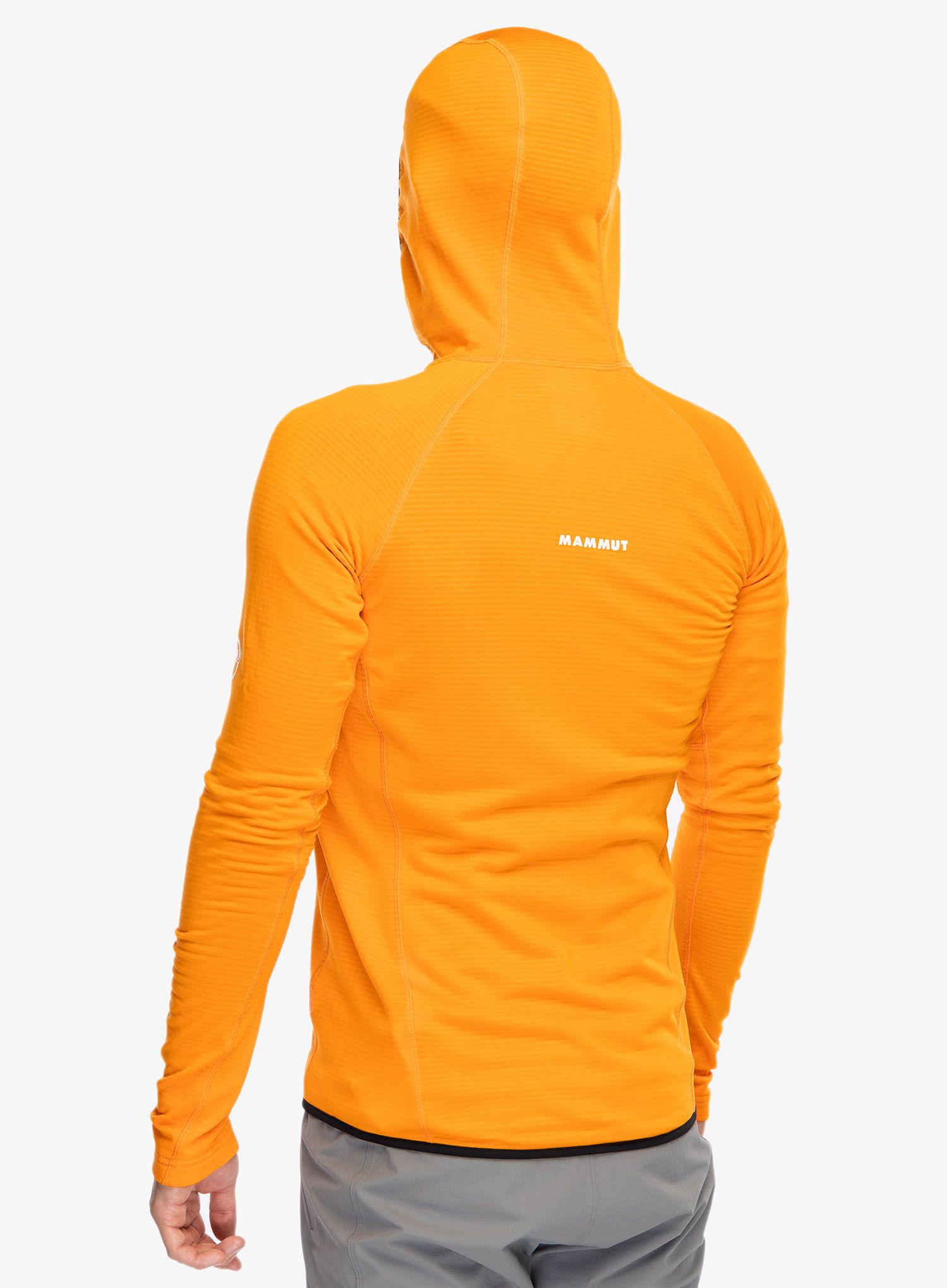 Jopica z zadrgo Mammut Aenergy Light ML Hooded Jacket - dark tangerine/black