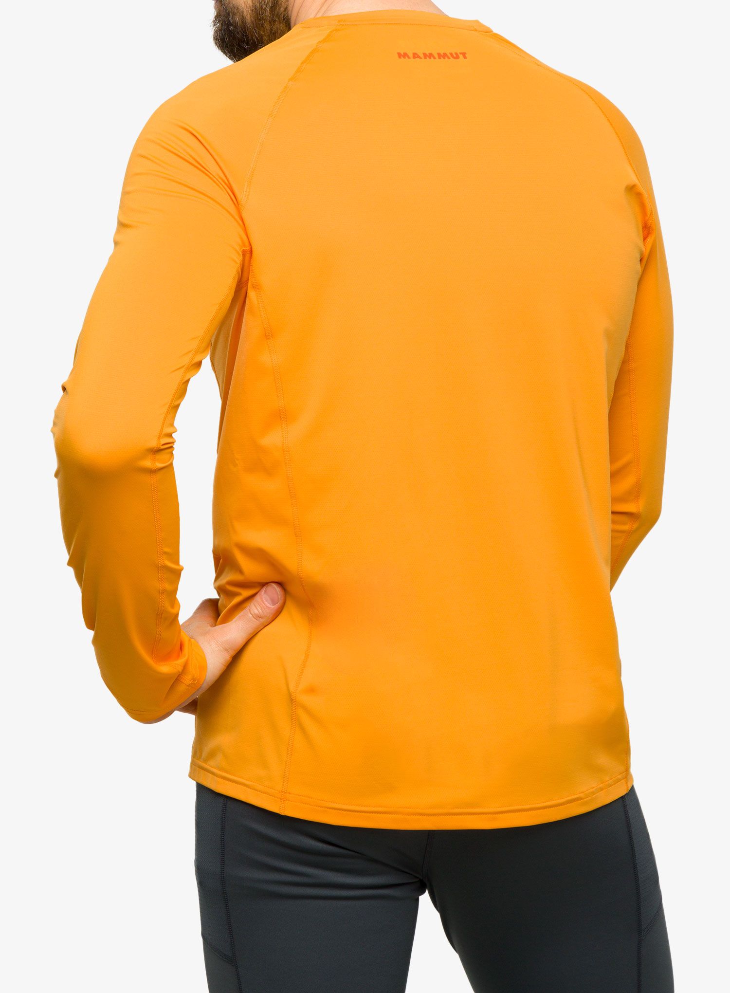 Puloverji brez kapuce Mammut Selun FL Longsleeve Logo - tangerine