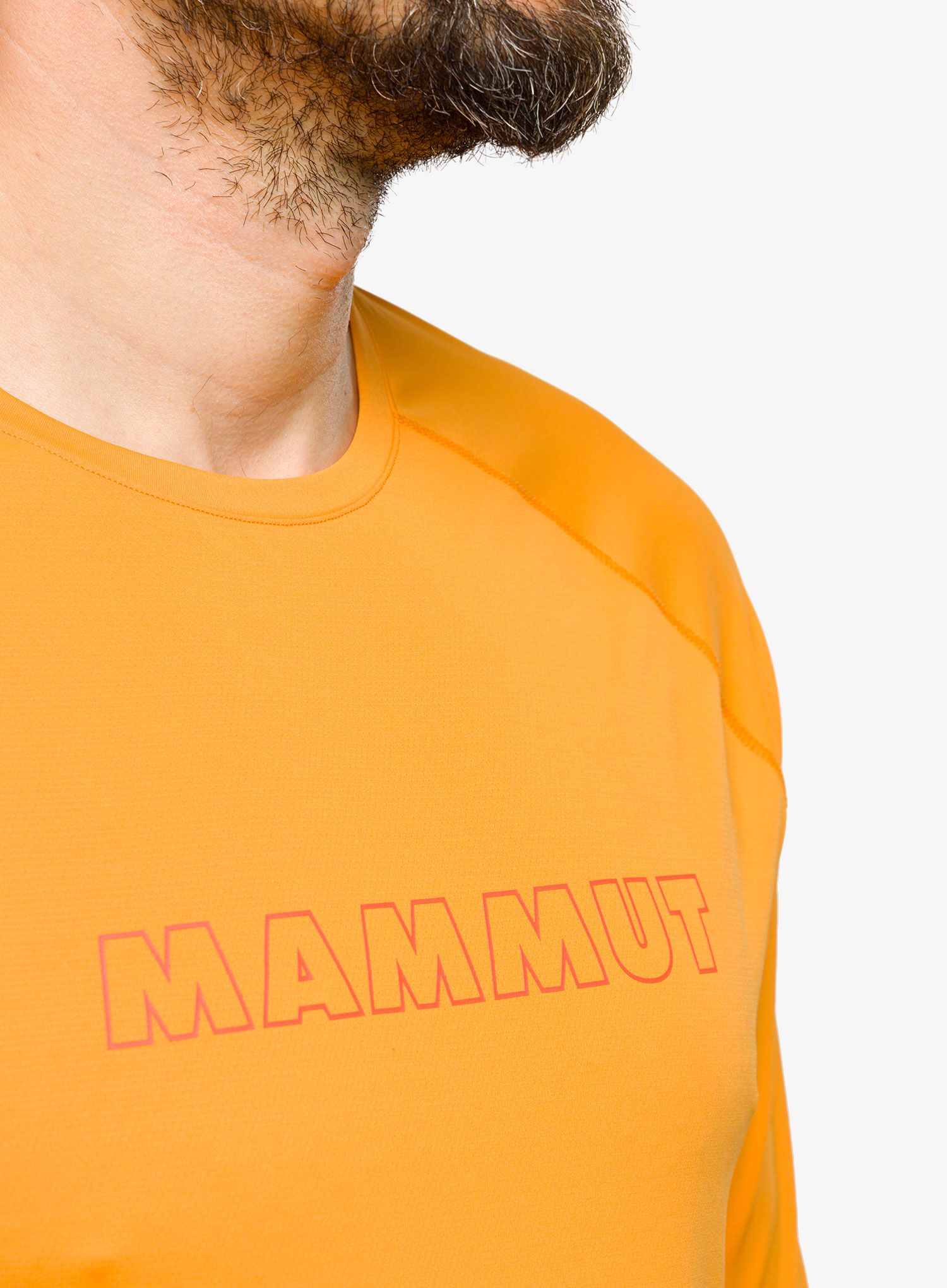 Puloverji brez kapuce Mammut Selun FL Longsleeve Logo - tangerine