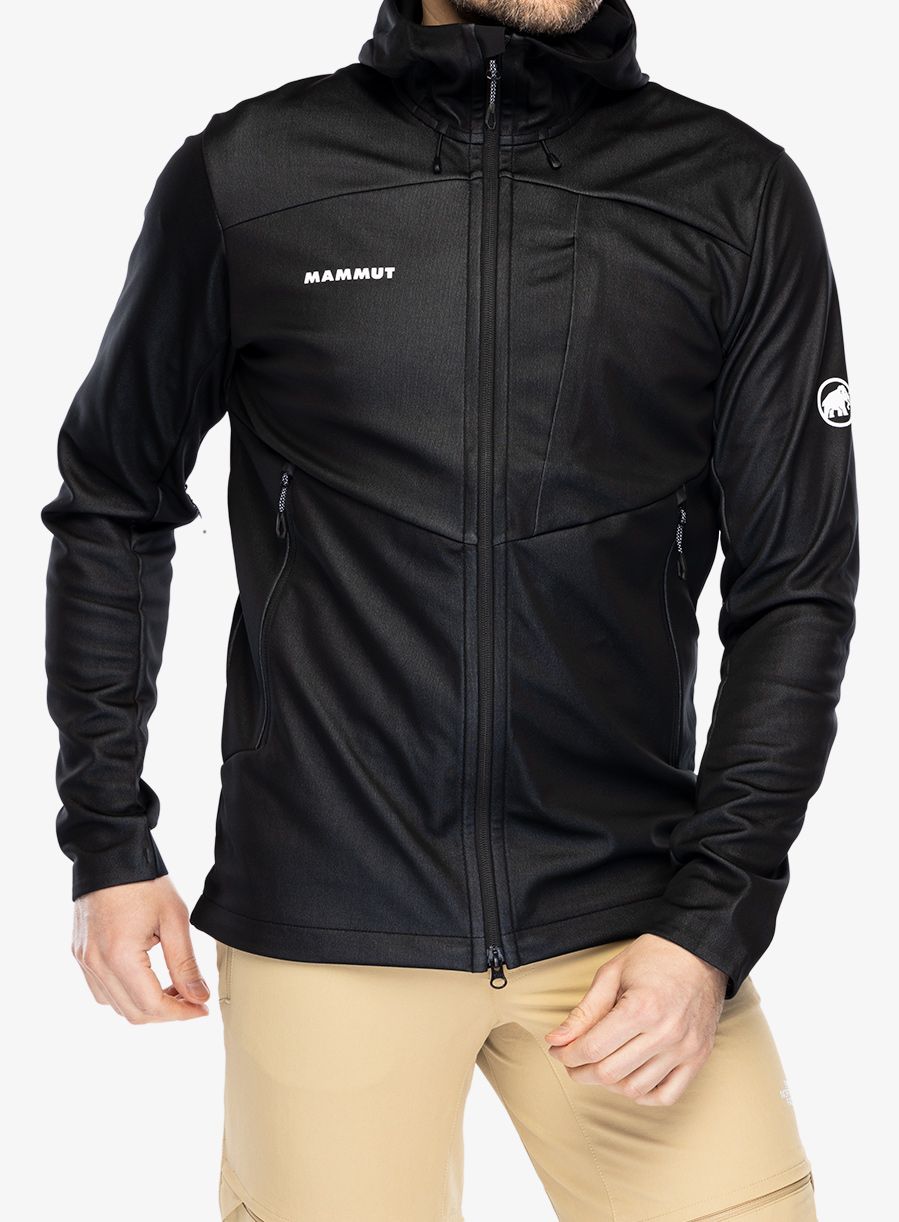 Softshell jakna Mammut Ultimate VII SO Hooded Jacket - black