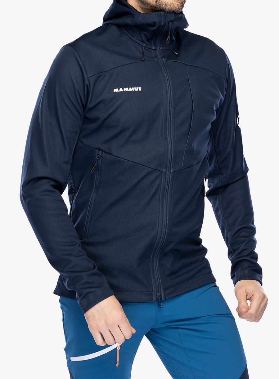 Softshell jakna Mammut Ultimate VII SO Hooded Jacket - marine