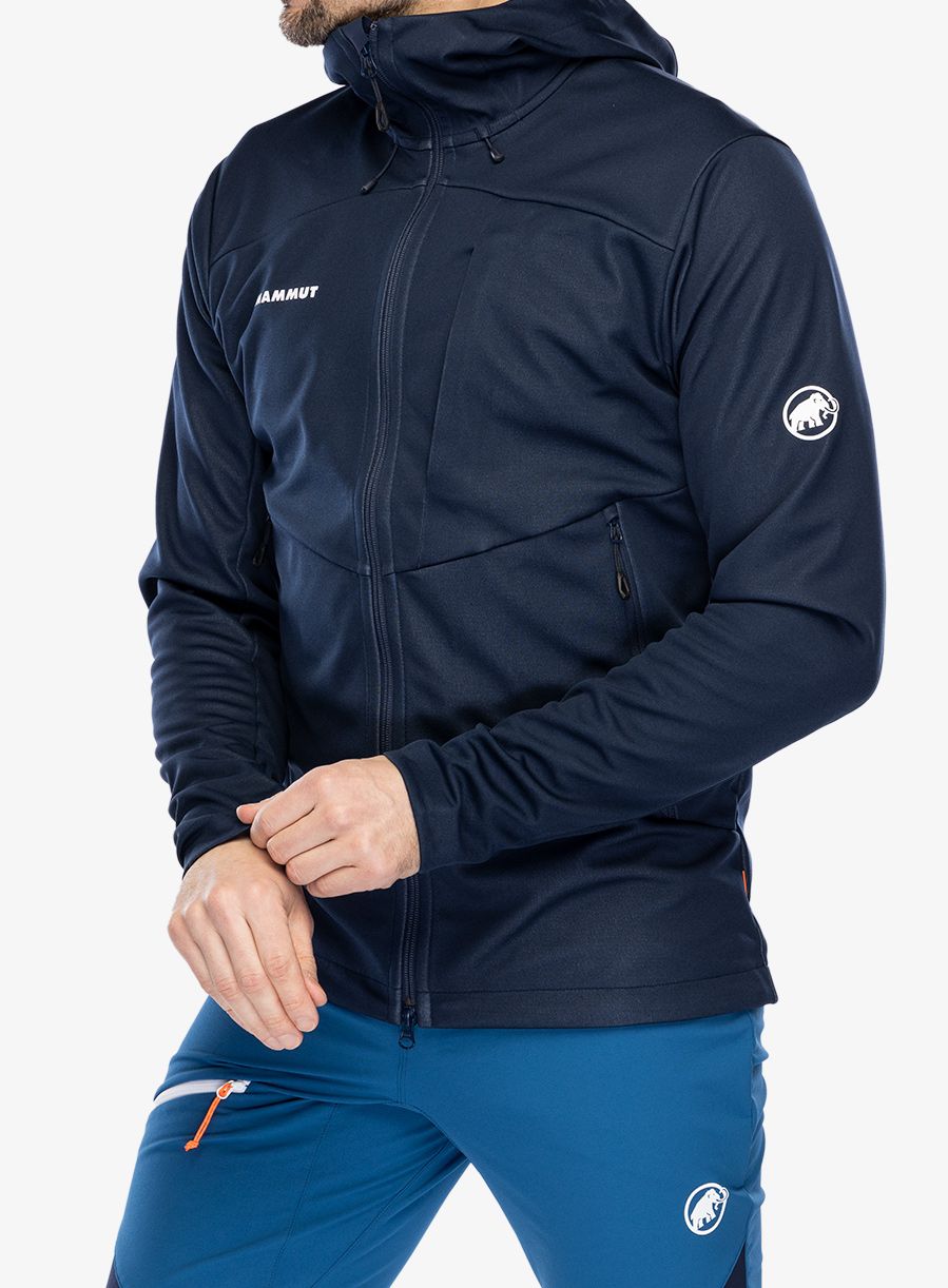 Softshell jakna Mammut Ultimate VII SO Hooded Jacket - marine